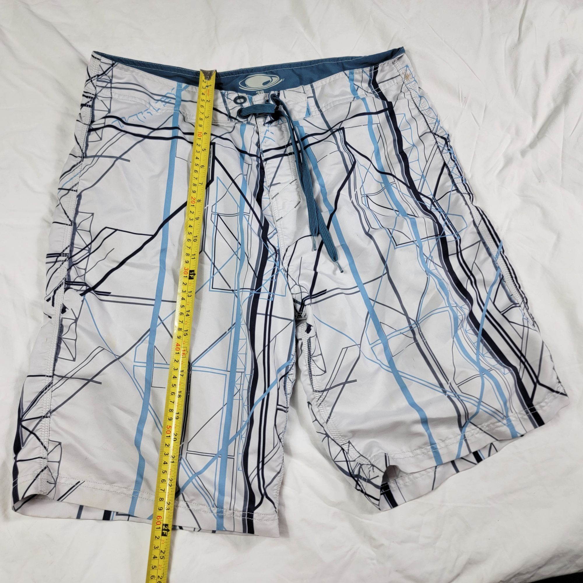 Oakley Oakley Silo Mens 38 White Blue Board Shorts Athletic Summer Size US 38 / EU 54 - 13 Thumbnail