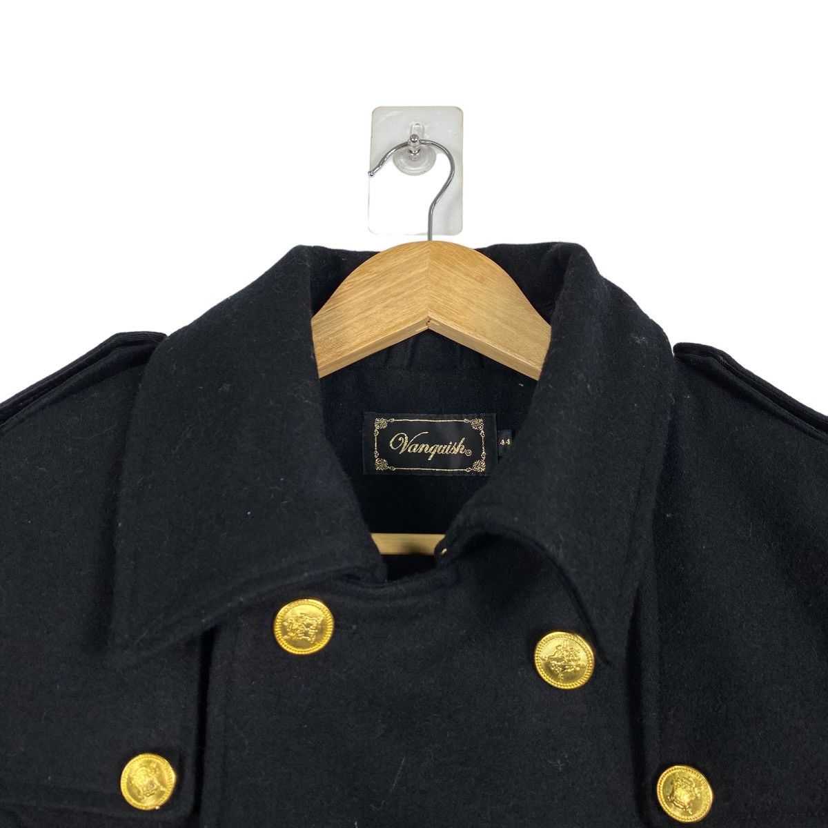 Japanese Brand × Vanquish Vanquish overcoat wool double breasted jacket Size S / US 4 / IT 40 - 6 Thumbnail