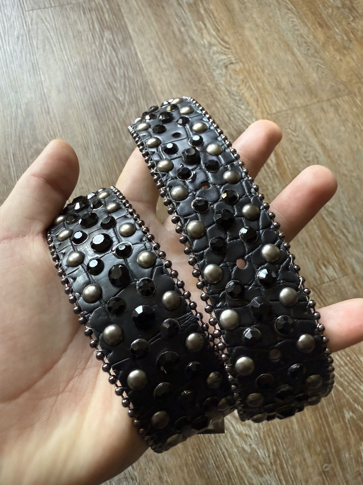 Japanese Brand × Vintage Vintage Y2K Studded Rhinestone Western Belt Size ONE SIZE - 3 Thumbnail