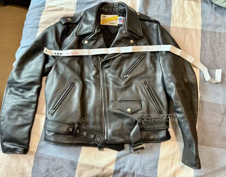 Schott Schott Motorcycle leather coat Size US XXL / EU 58 / 5 - 4 Thumbnail
