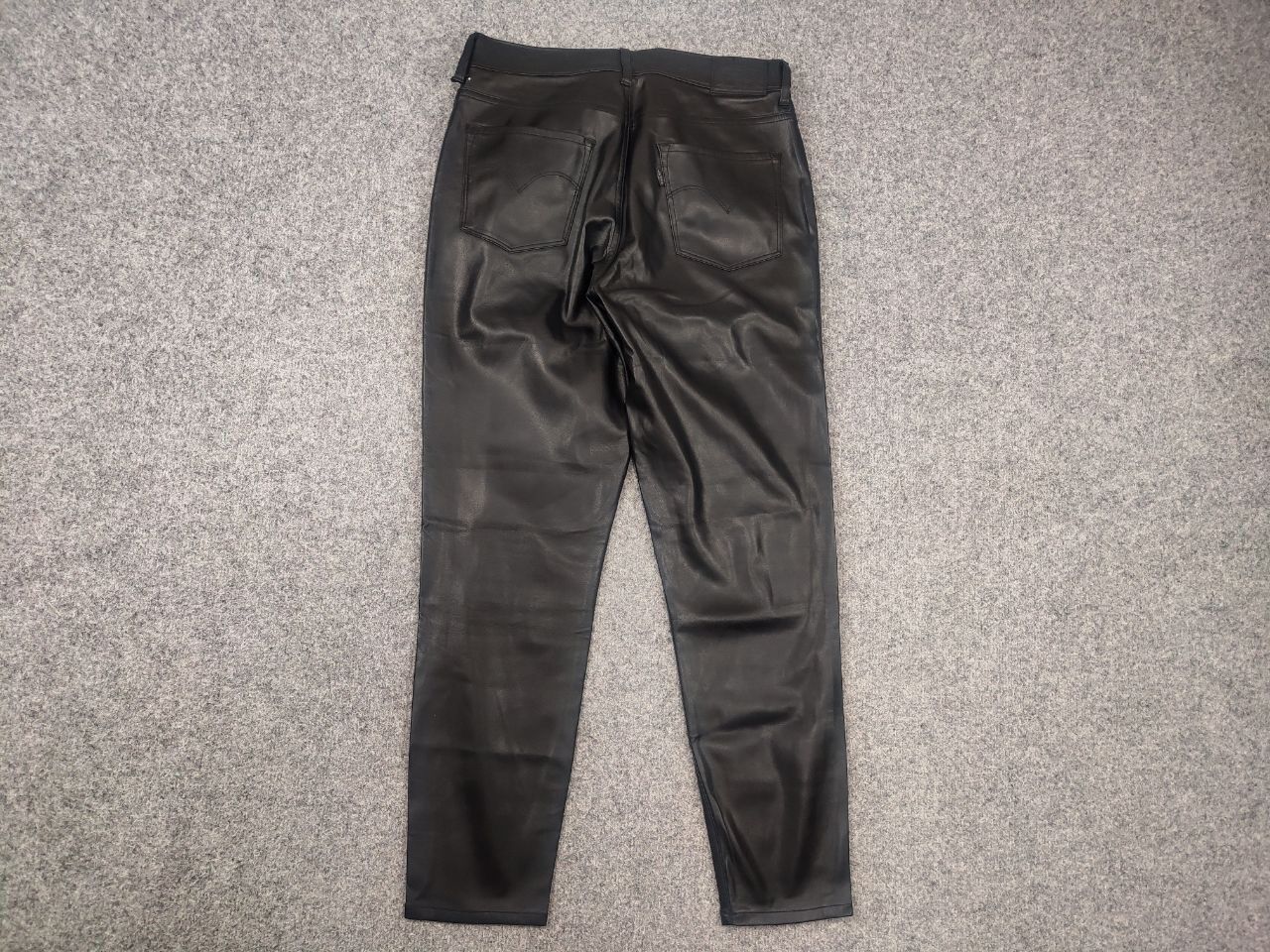 Levi's Vintage Levi's 720 Black Faux Leather high rise skinny Pants Size 29" - 11 Thumbnail