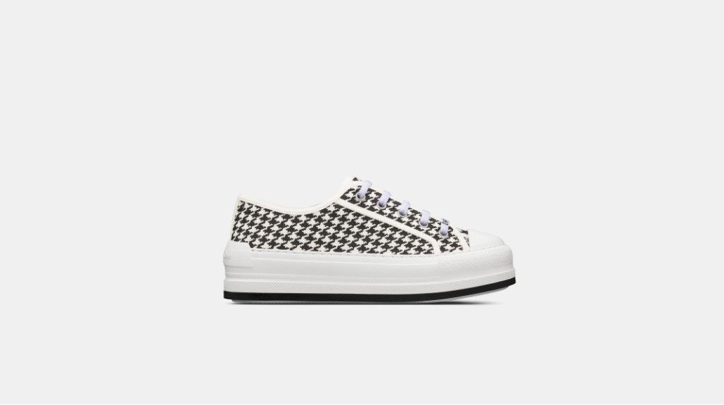 o1w1db10924 Platform Low-Top Sneakers in White Black