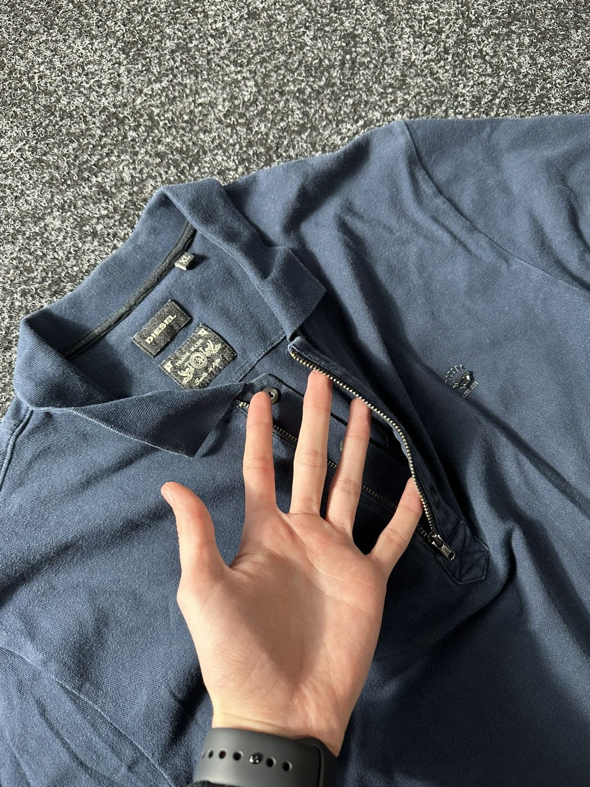 🚨VNTG Diesel Avant-garde POLO Shirt 90s very rare Streetwear
