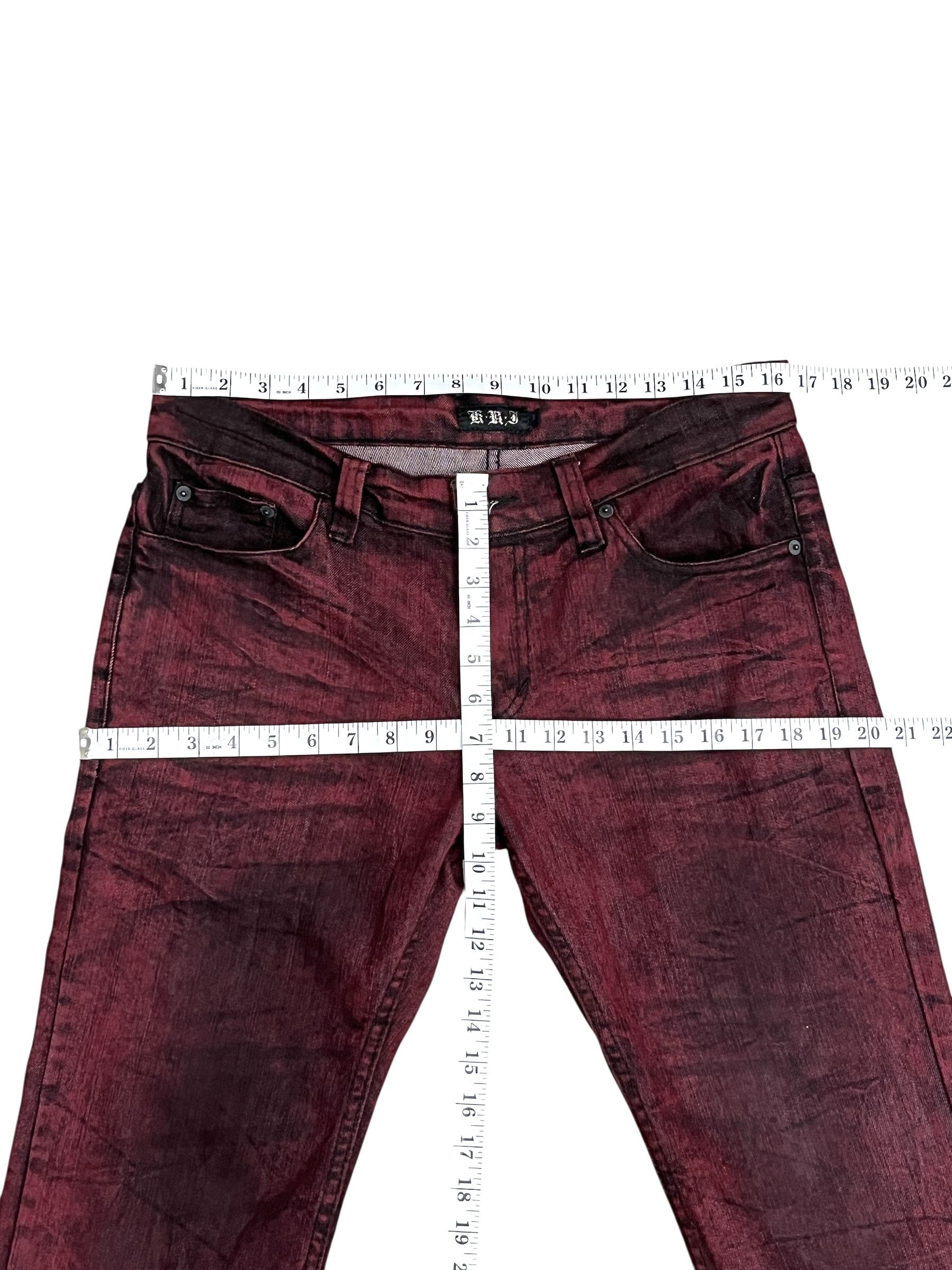 Fragment Design Vintage KUI Bloodclaw Fade To Black Flare Punk Denim Y2K 🔥 Size 33" - 12 Thumbnail