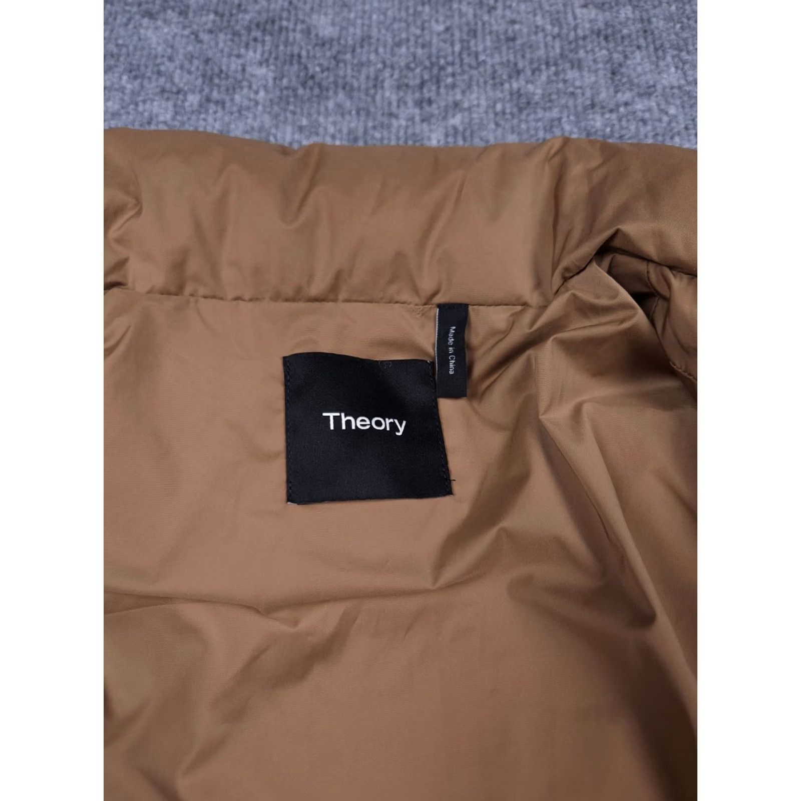 Theory Theory Down Bomber Puffer Jacket Womens Size P Brown Full Zip City Poly Jacket Women Regular Size PP Long Sleeve Zip Size XXS / US 00 / IT 34 - 6 Thumbnail