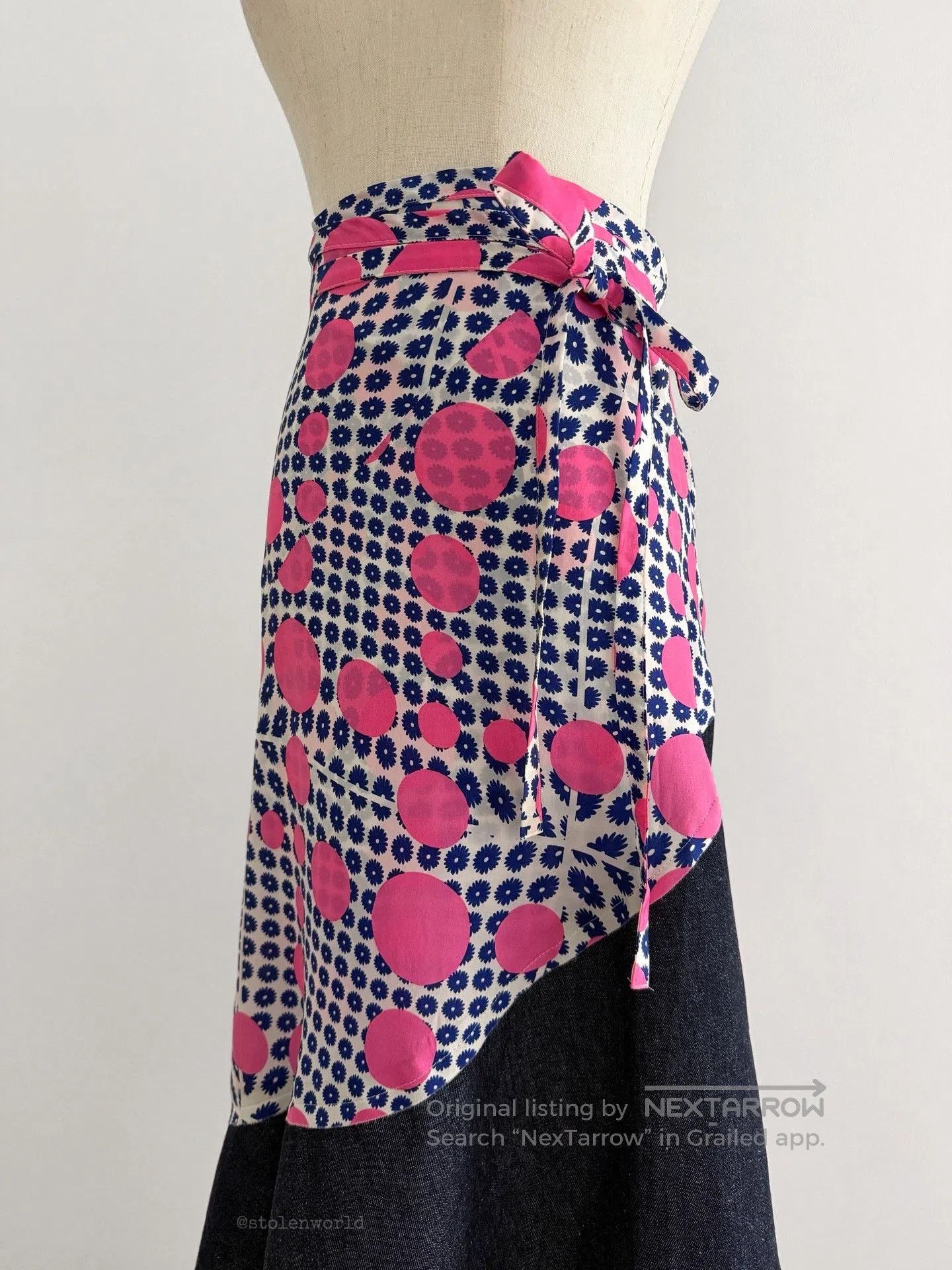 Comme des Garcons Comme des Garçons Polka Dot Wrap Skirt. Size 31" - 6 Thumbnail