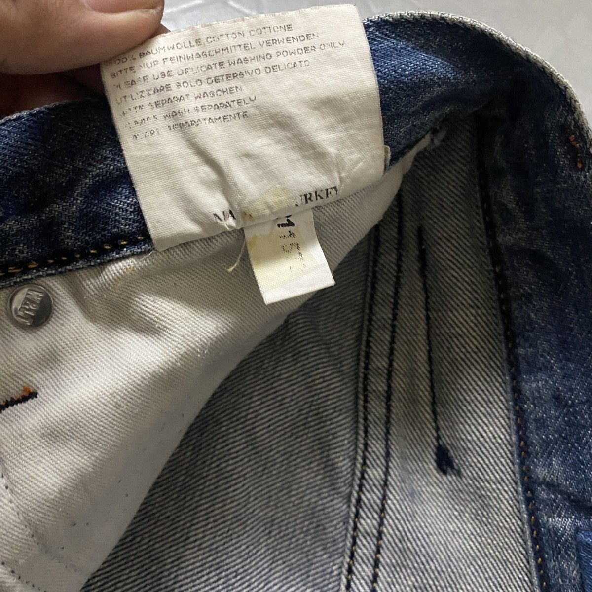 Walter Van Beirendonck 2000's W&LT OG Asymetrical Zipper Jeans Size US 28 / EU 44 - 13 Thumbnail