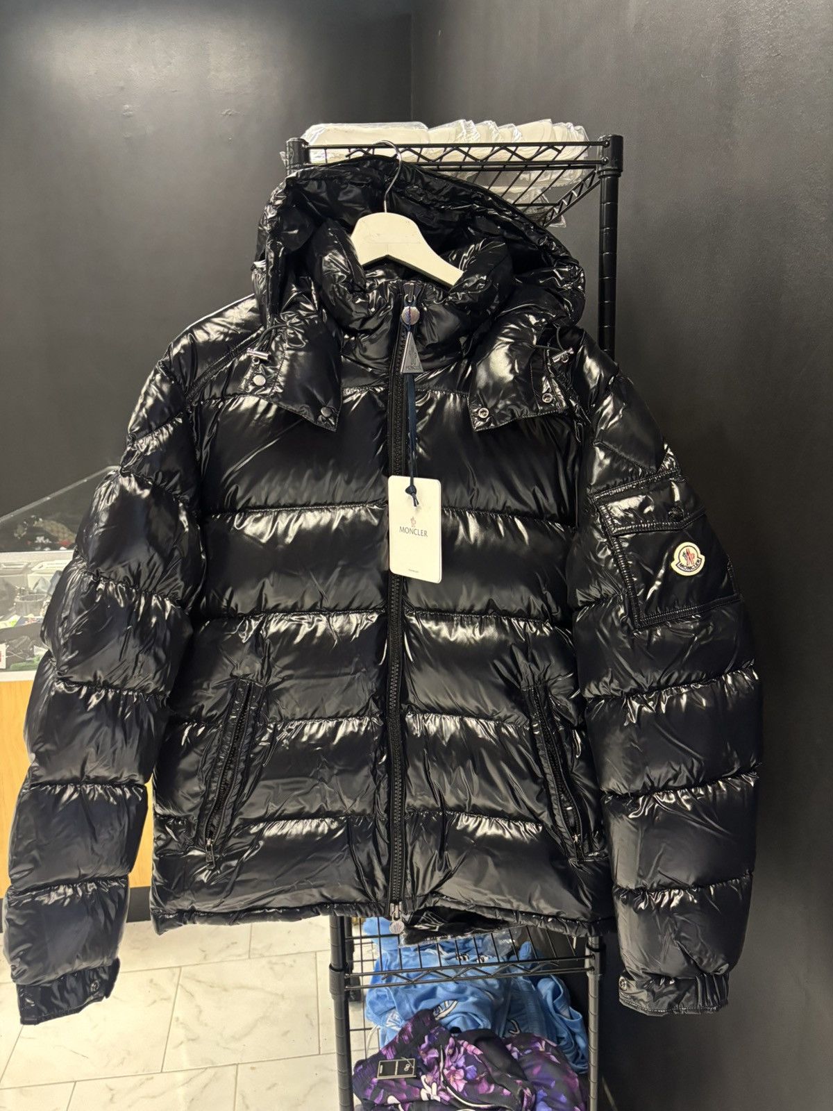 Moncler Moncler Maya Giubbotto jacket size 4 new black Size US L / EU 52-54 / 3 - 3 Thumbnail