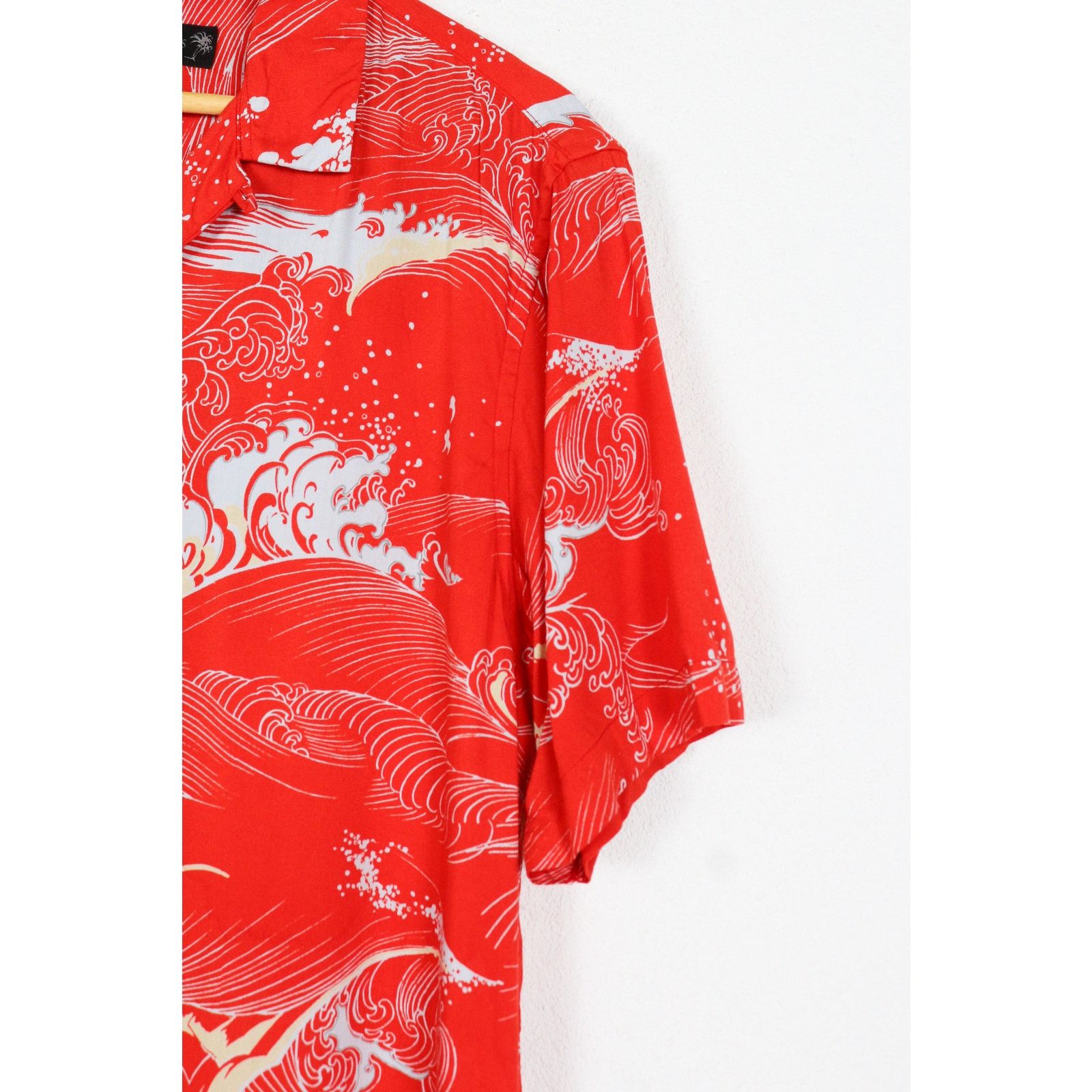 Allsaints Allsaints Flood Japanese Printed Viscose Open Collar Shirt Size US S / EU 44-46 / 1 - 2 Thumbnail