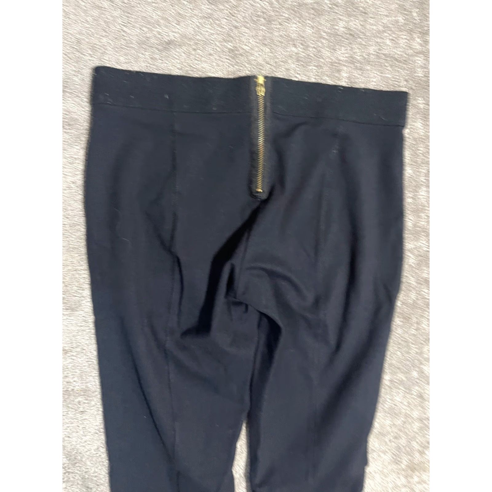 J.Crew J. Crew Pants Womens 6 Regular Black Elastic Waist Zipper Stretch Legging Size 28" / US 6 / IT 42 - 4 Thumbnail
