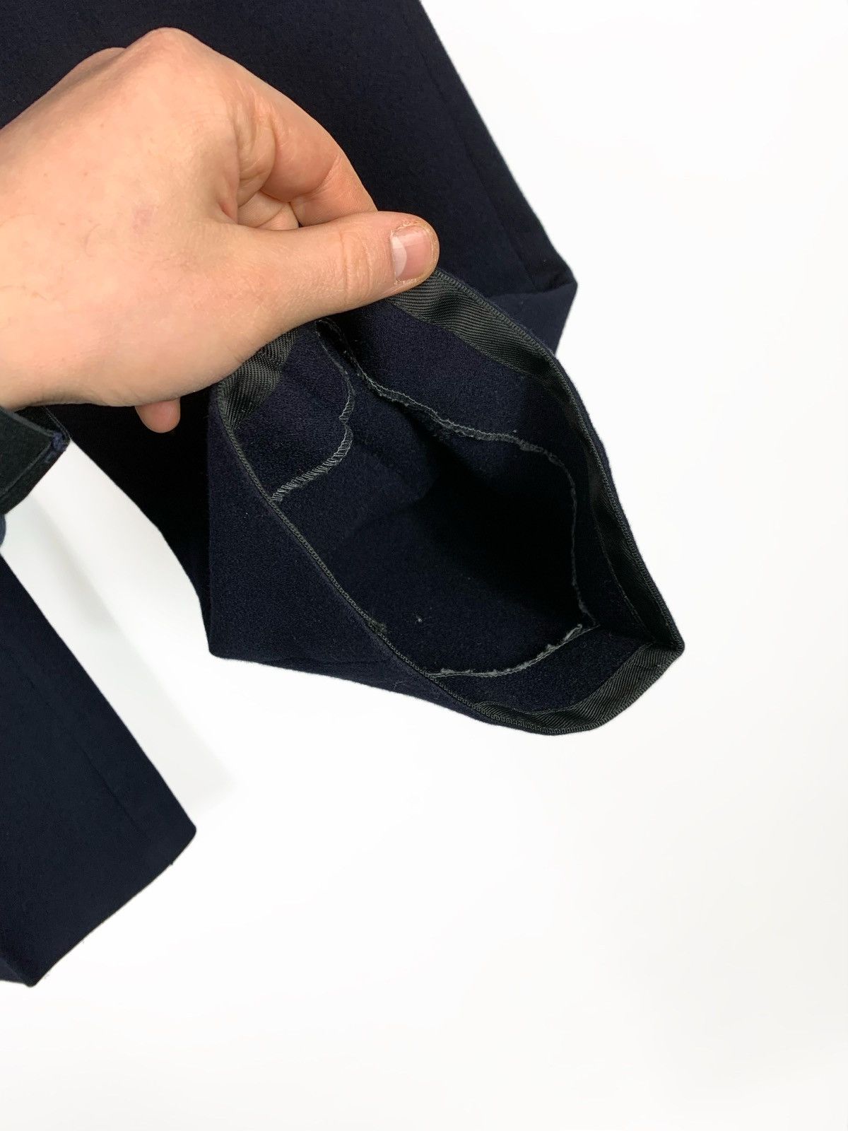 Burberry Vintage Burberrys Men's Navy Wool Trousers West Germany Size US 32 / EU 48 - 8 Thumbnail