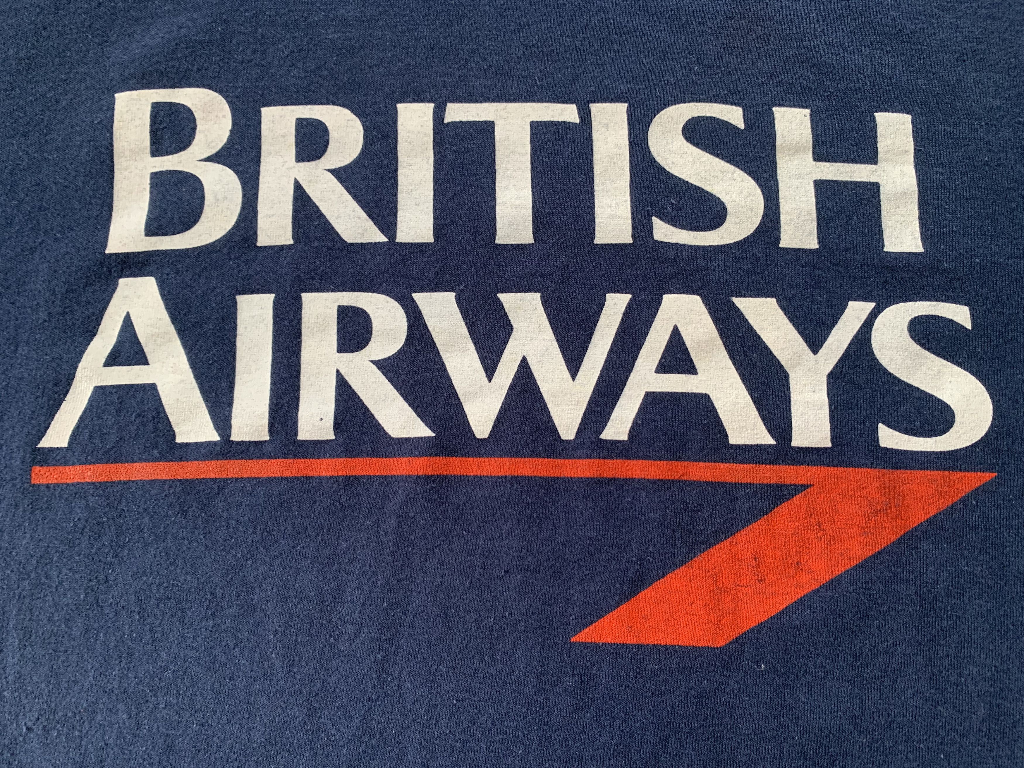 Vintage Vintage Screen Stars British Airlines T-Shirt Size US XL / EU 56 / 4 - 6 Thumbnail