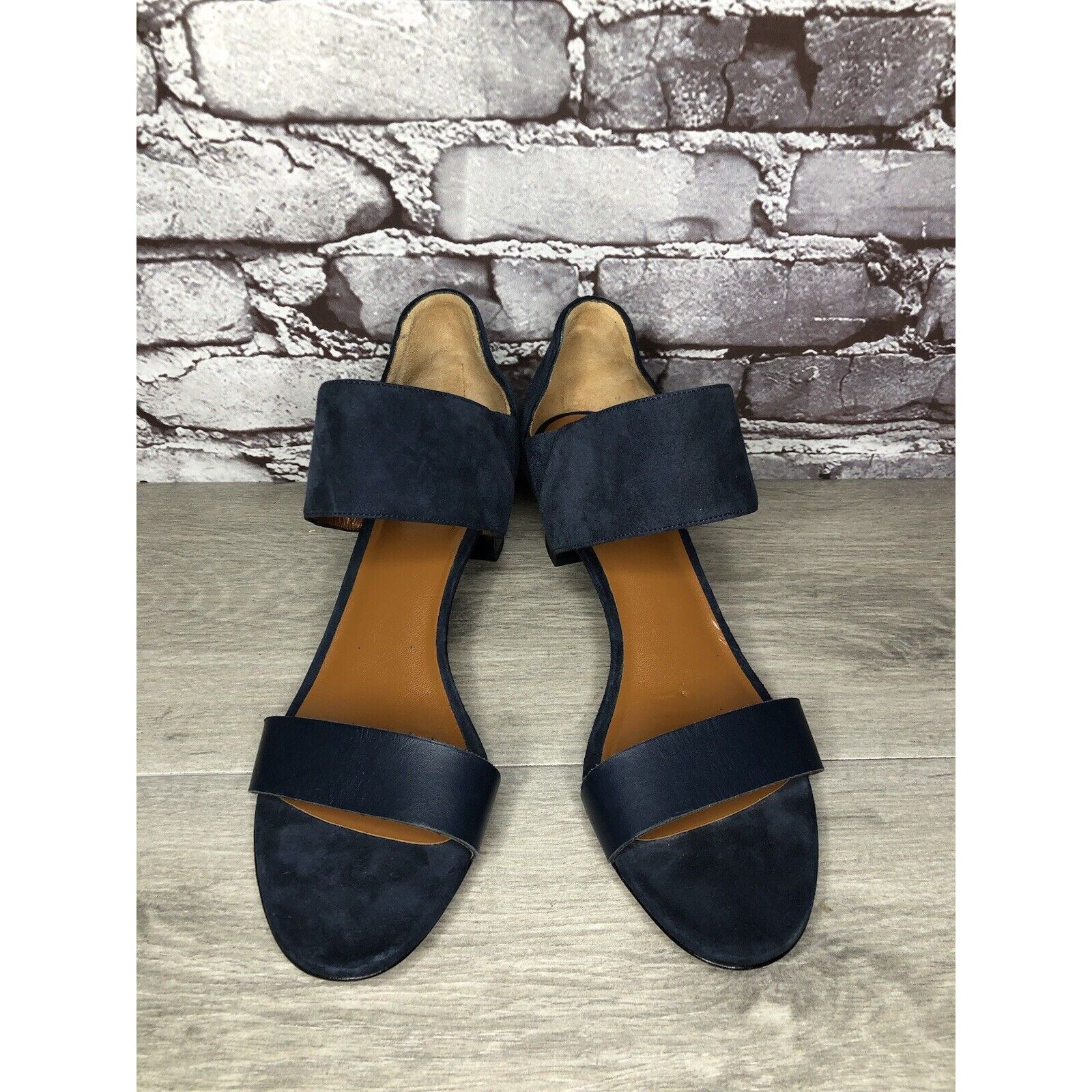 Aquatalia Aquatalia Blue Suede Leather Ankle Strap Heel Sandals Women’ Size US 11 / IT 41 - 15 Thumbnail