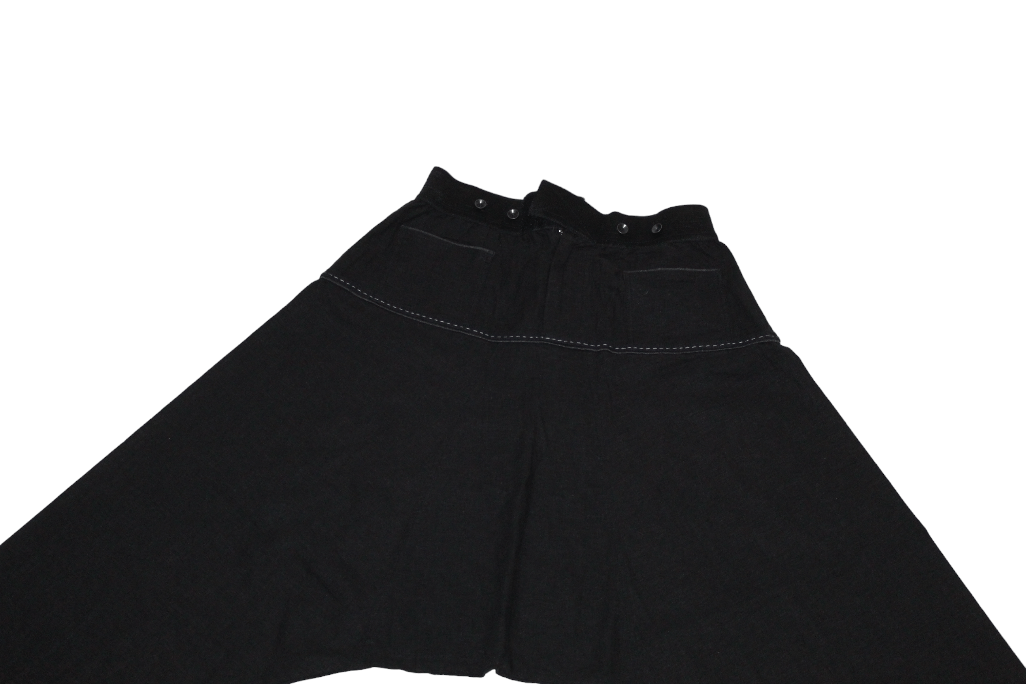 Japanese Brand Gingersnap Bali 100% Linen Elastic Waist Drop Crotch Pant Size US 32 / EU 48 - 5 Thumbnail