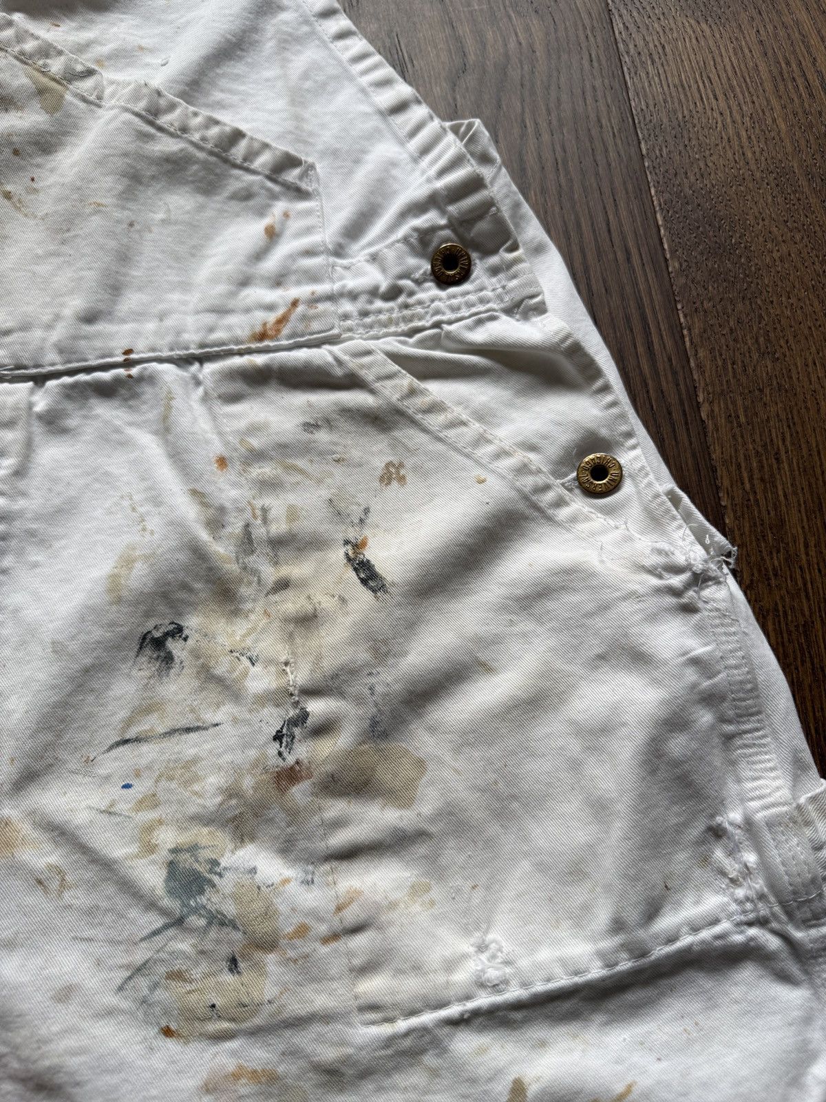 Vintage Vintage Universal Chicago Thrashed Painter Overall Shorts Size US 40 / EU 56 - 6 Thumbnail