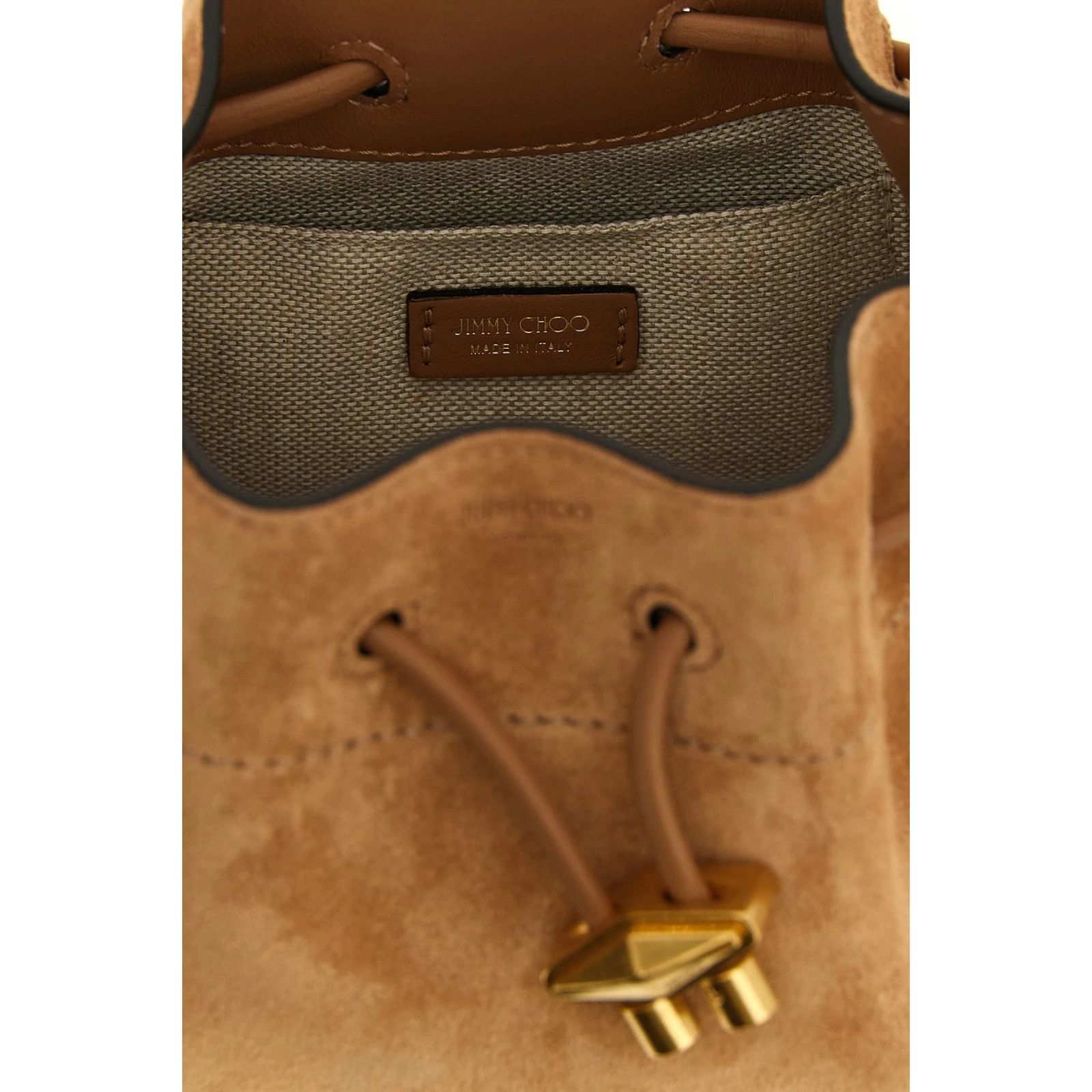 JIMMY CHOO Chinch Small Toffee Suede Top Handle Bag New