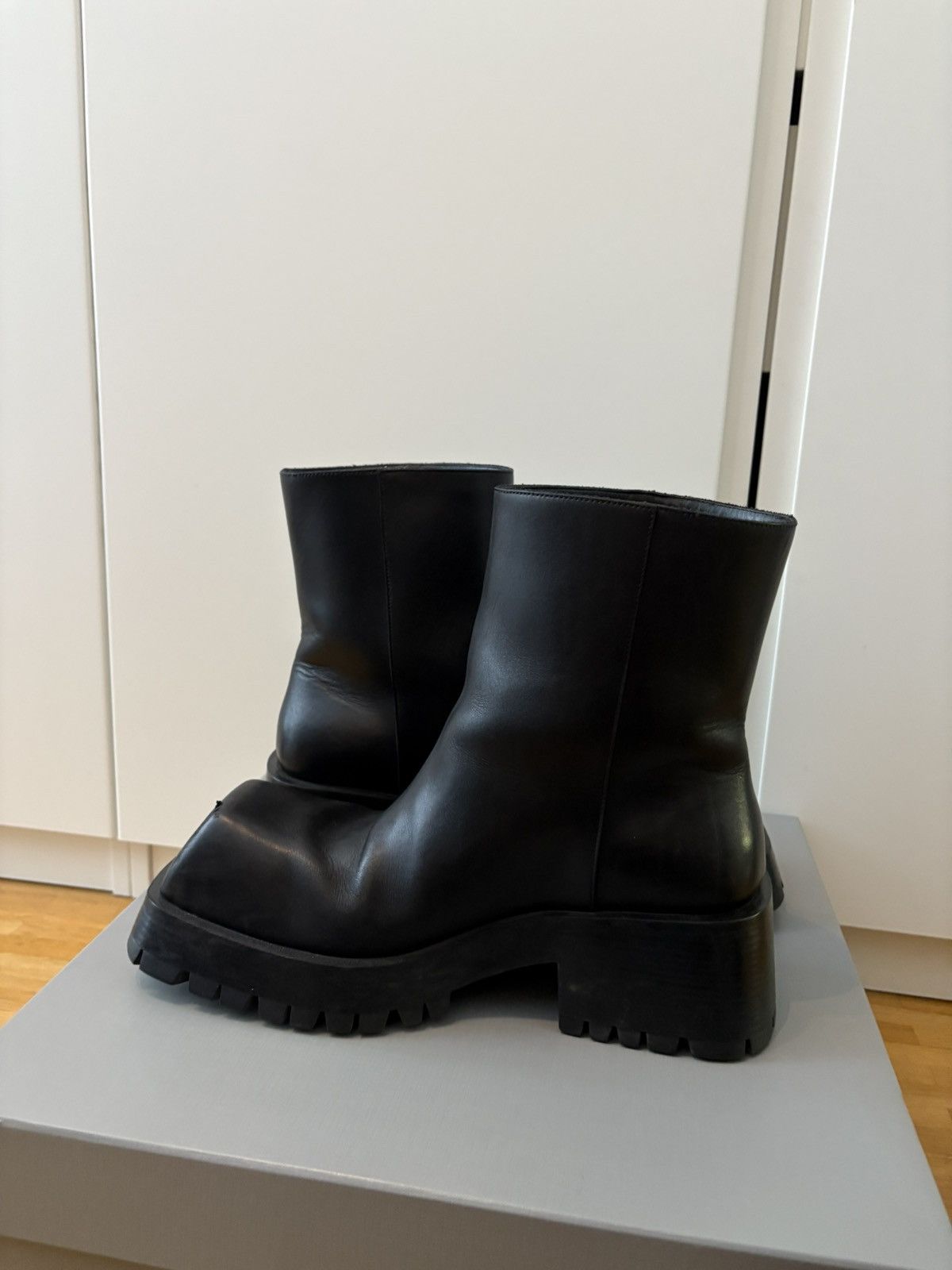 Balenciaga Balenciaga Leather Trooper Boot 42 Size US 9 / EU 42 - 6 Thumbnail