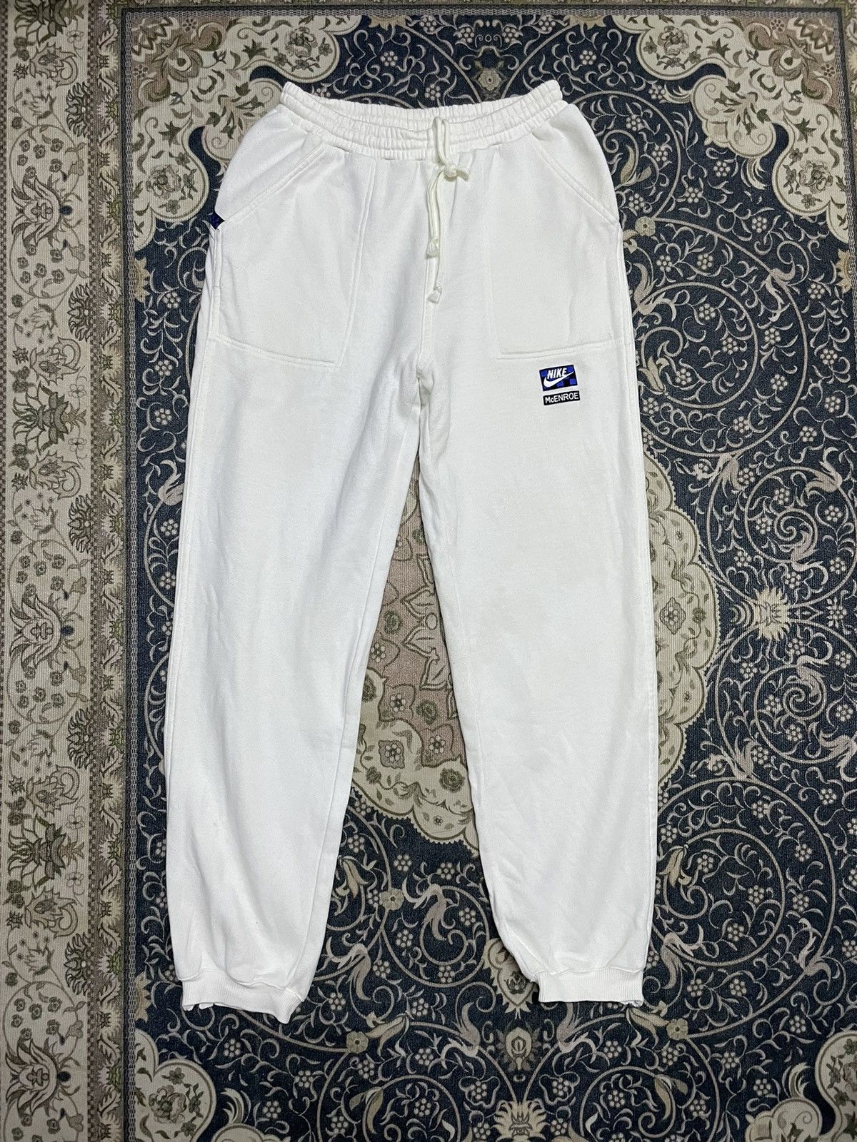 Nike × Vintage VTG 80’s Nike McEnroe White Sweatpants Size US 27 - 2 Thumbnail