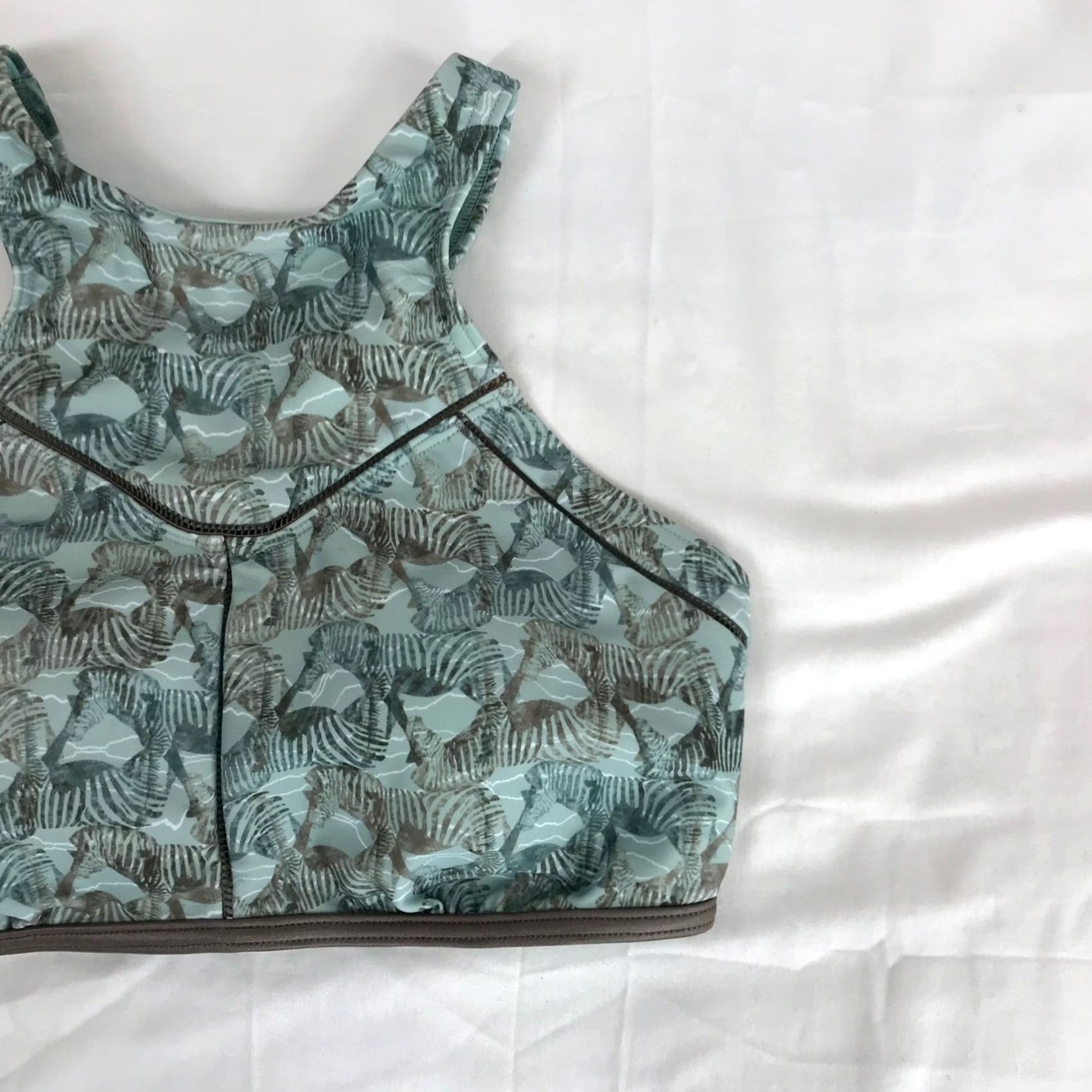 Prana VINTAGE Prana Azra High Neck Bikini Top Seaside Safari Zebra Print Tassels W11181047 S Size S / US 4 / IT 40 - 3 Thumbnail