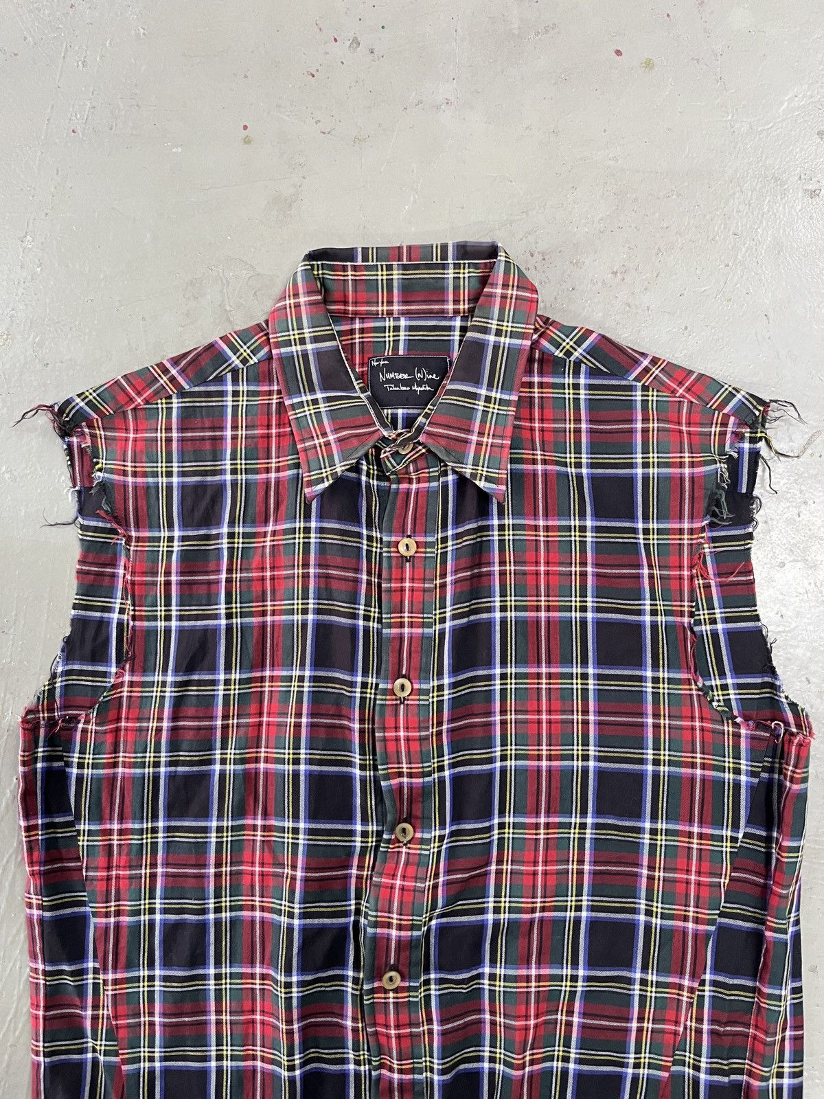 Number (N)ine Number (N)ine S/S'O5 "Nightcrawler" Wire-Lined Plaid Shirt. Size US L / EU 52-54 / 3 - 3 Thumbnail