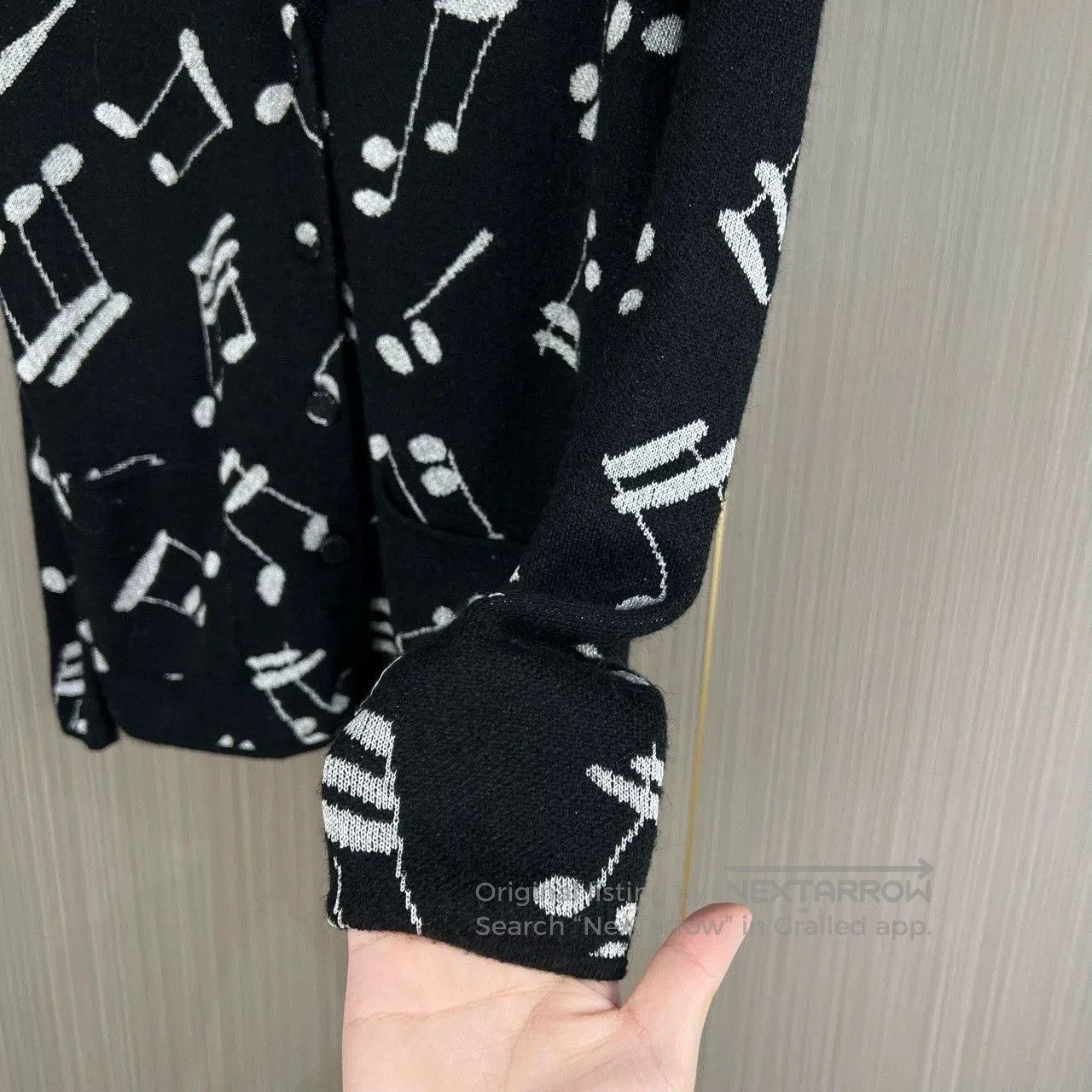 Saint Laurent Paris Saint Laurent Paris Music note cardigan sweater. Size US S / EU 44-46 / 1 - 4 Thumbnail