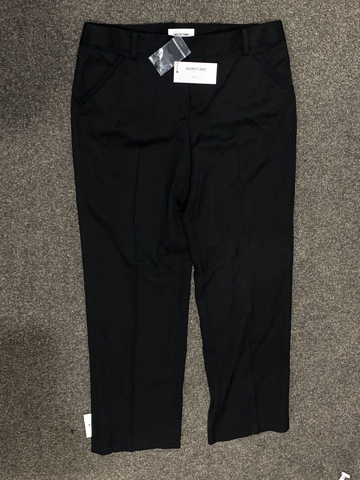 Helmut Lang Helmet Lang Smoking Wool Black Pants Size 26" / US 2 / IT 38 - 1 Thumbnail