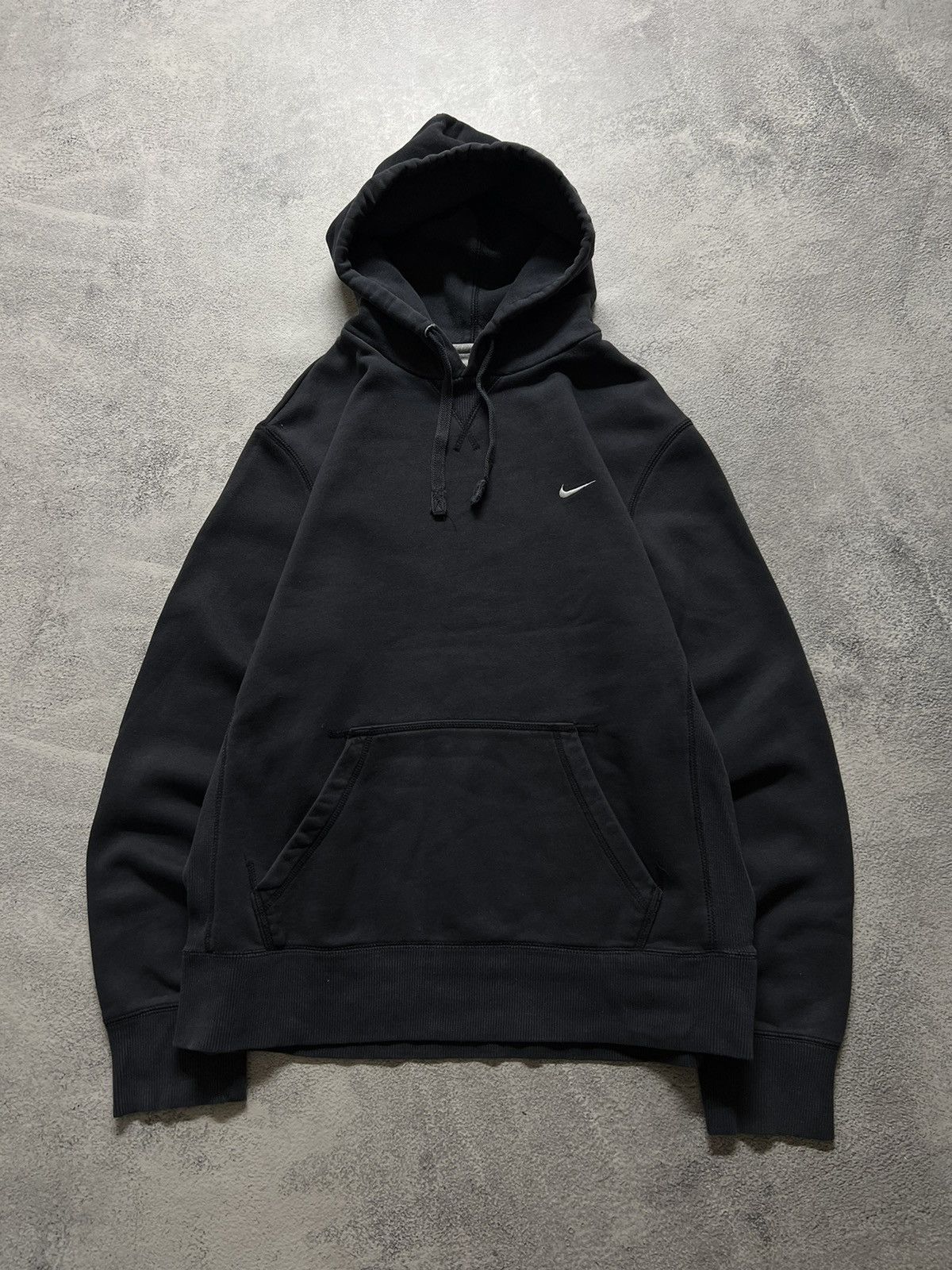 Nike × Vintage Vintage Y2k Nike 🖤 Mini Swoosh Hoodie 00’s Size US L / EU 52-54 / 3 - 1 Thumbnail