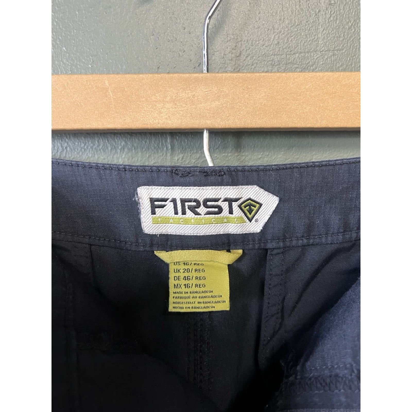Vintage First Tactical Pants Womens Size 16 Dark Blue Cargo Ripstop Been Hemmed Size 38" / US 16 / IT 52 - 3 Thumbnail