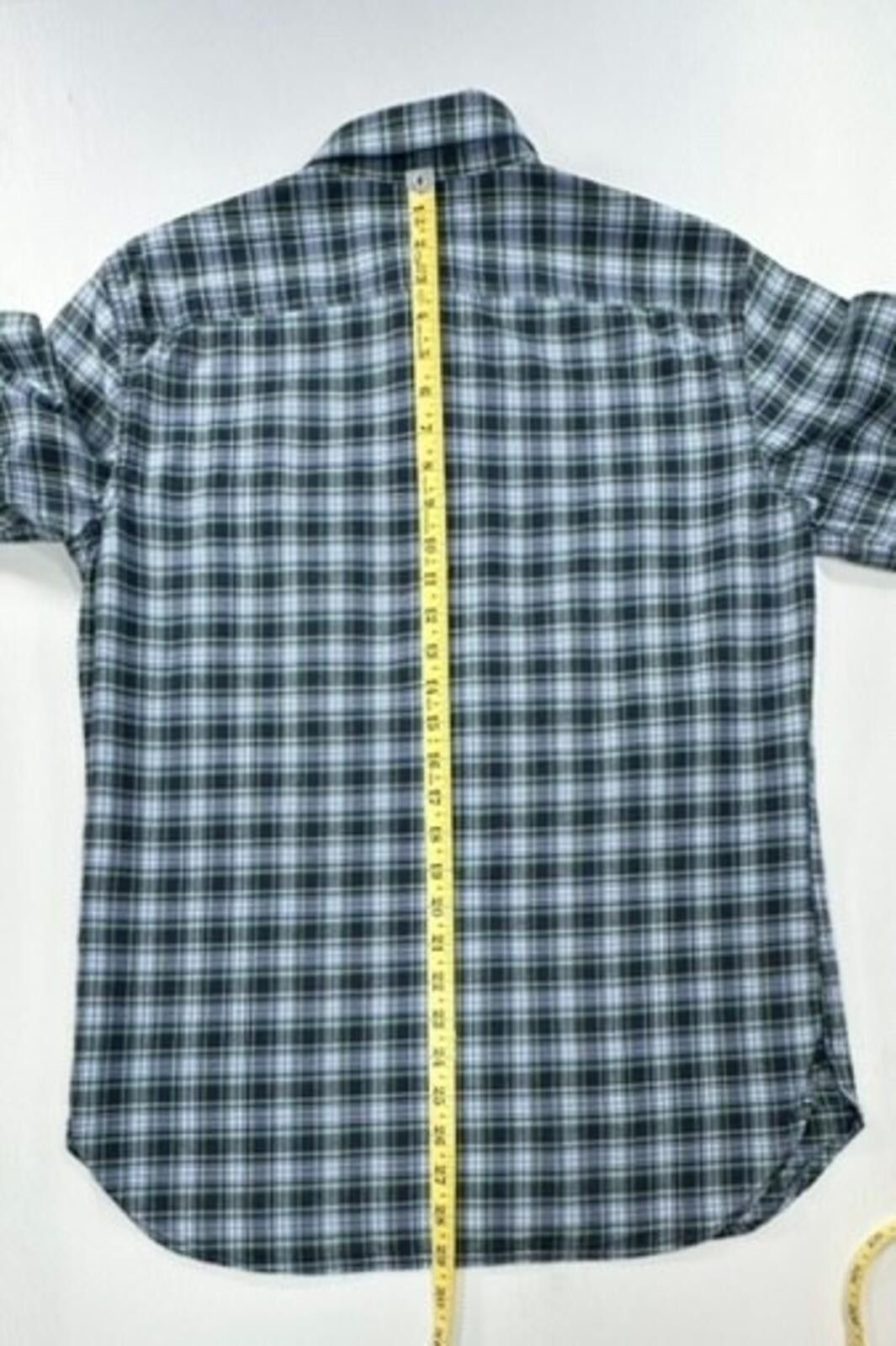 Banana Republic Gap Slim Fit Plaid Pocketed Long Sleeve Button Up Men Blue M Size US M / EU 48-50 / 2 - 3 Thumbnail