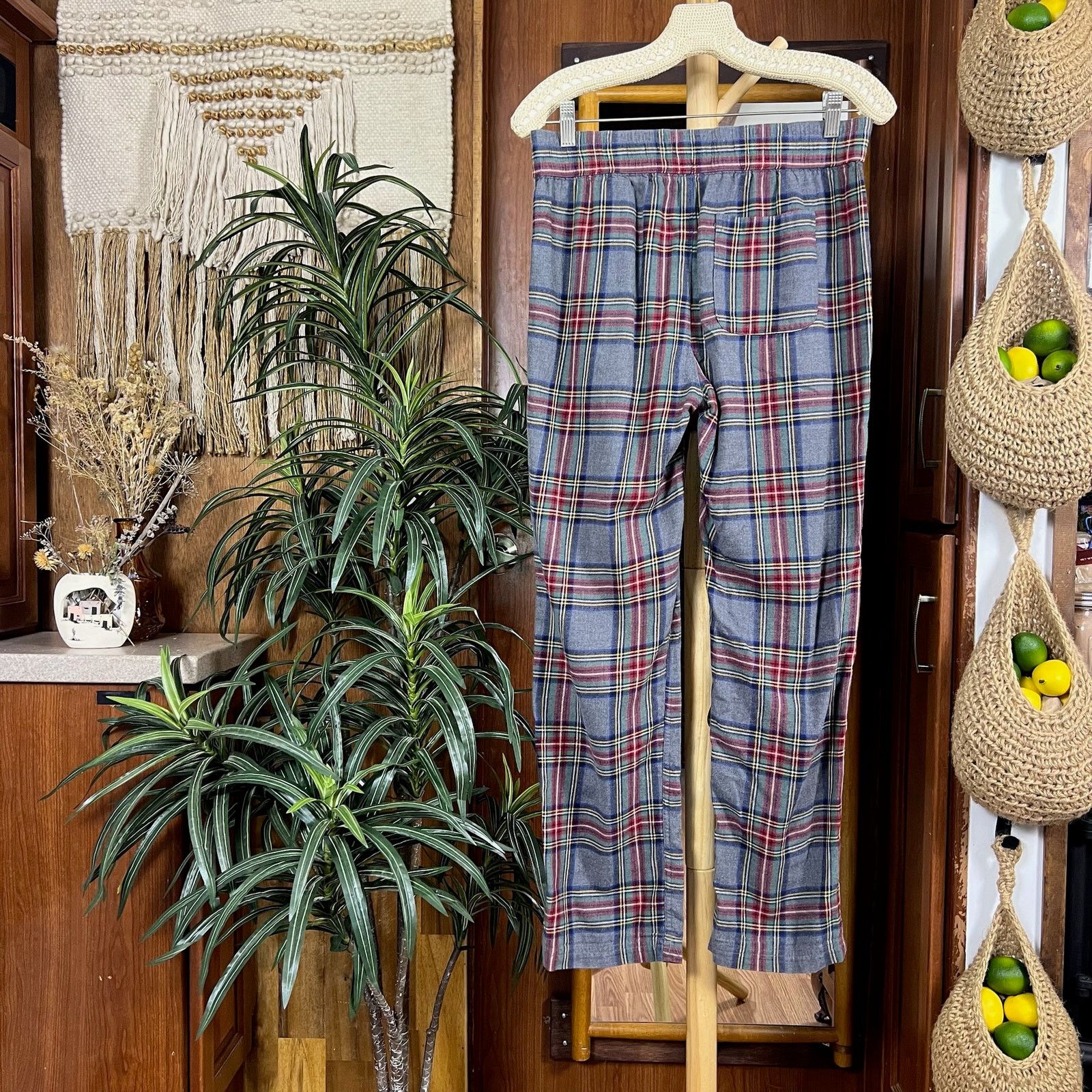 Abercrombie & Fitch Plaid Flannel Lounge Pants XS | Y2K Abercrombie Cozy Classic Size 28" / US 6 / IT 42 - 2 Thumbnail