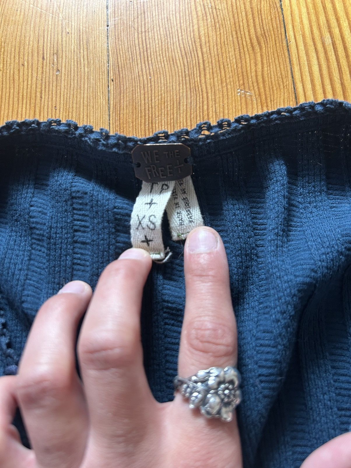 Free People Blue Free People Button Up Henley Size XS / US 0-2 / IT 36-38 - 3 Thumbnail