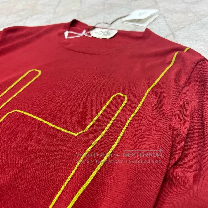 Hermes Hermes 23 Spring-Summer Knit Top with Chest H Embroidery Size US M / EU 48-50 / 2 - 4 Thumbnail