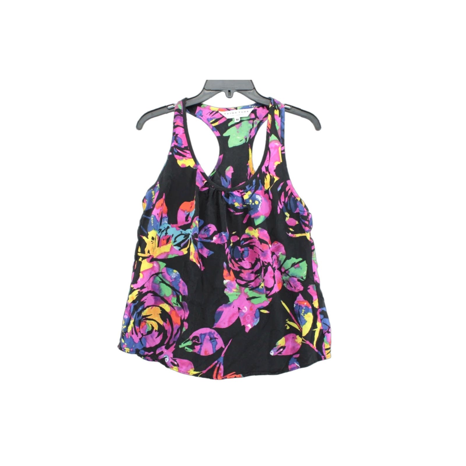 Trina Turk Trina Turk Tank Top Women's Medium Multicolor Silk Boho Floral Sleeveless Scoop Neck Size M / US 6-8 / IT 42-44 - 1 Thumbnail
