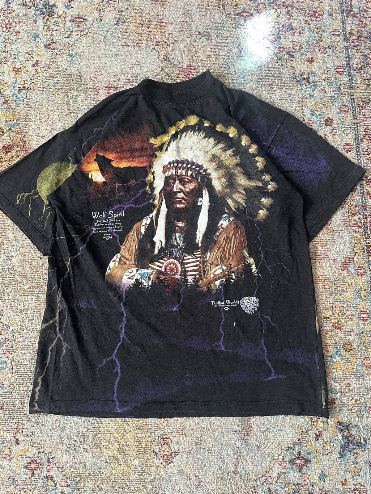 Other Vintage 1990s Native American Indian T-Shirt Size US XL / EU 56 / 4 - 1 Thumbnail