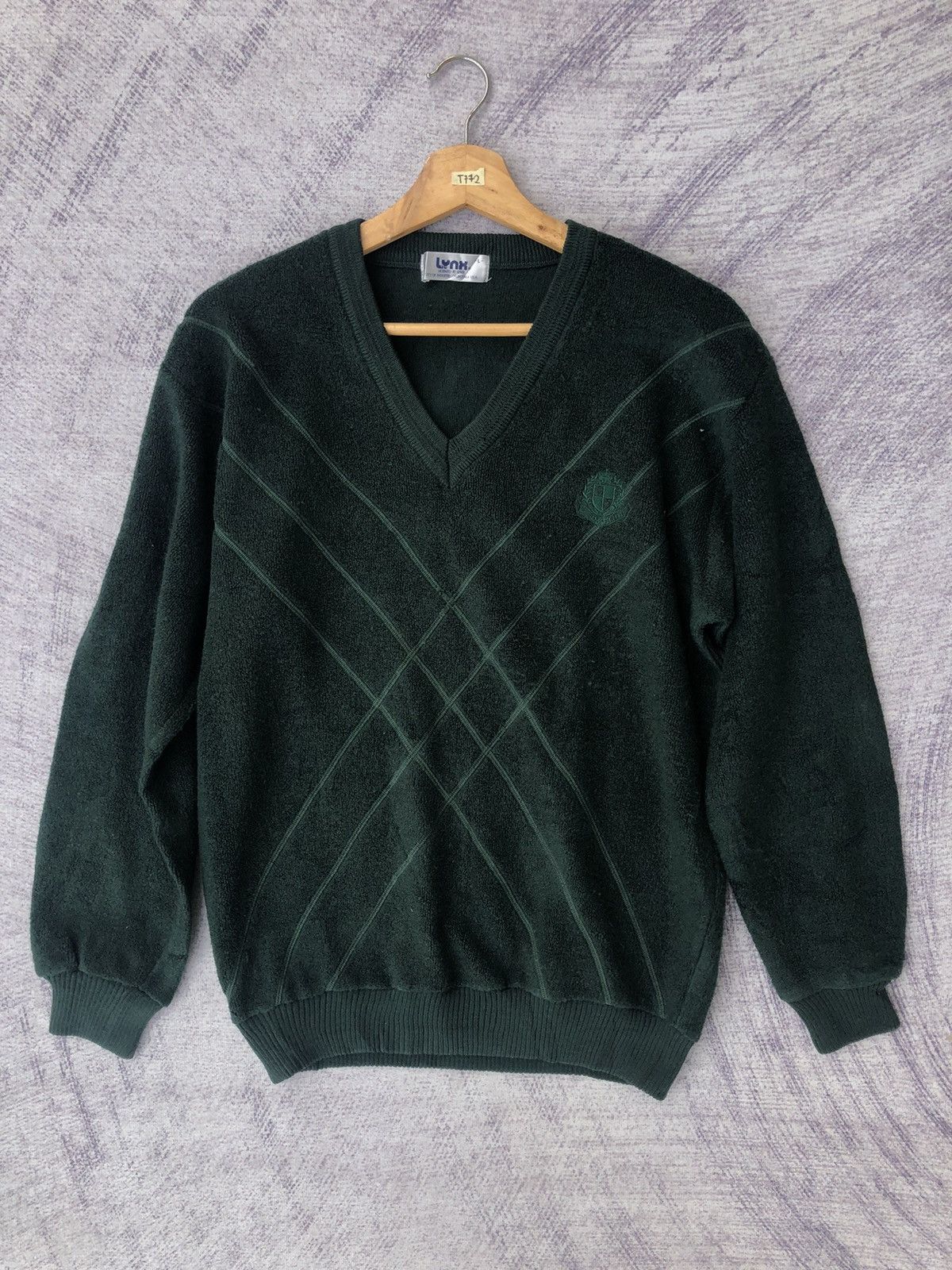 Beauty Beast × Designer 🔴Vintage LYNX Fleece Jumper Knitsweater Nice Pettern Size US M / EU 48-50 / 2 - 3 Thumbnail