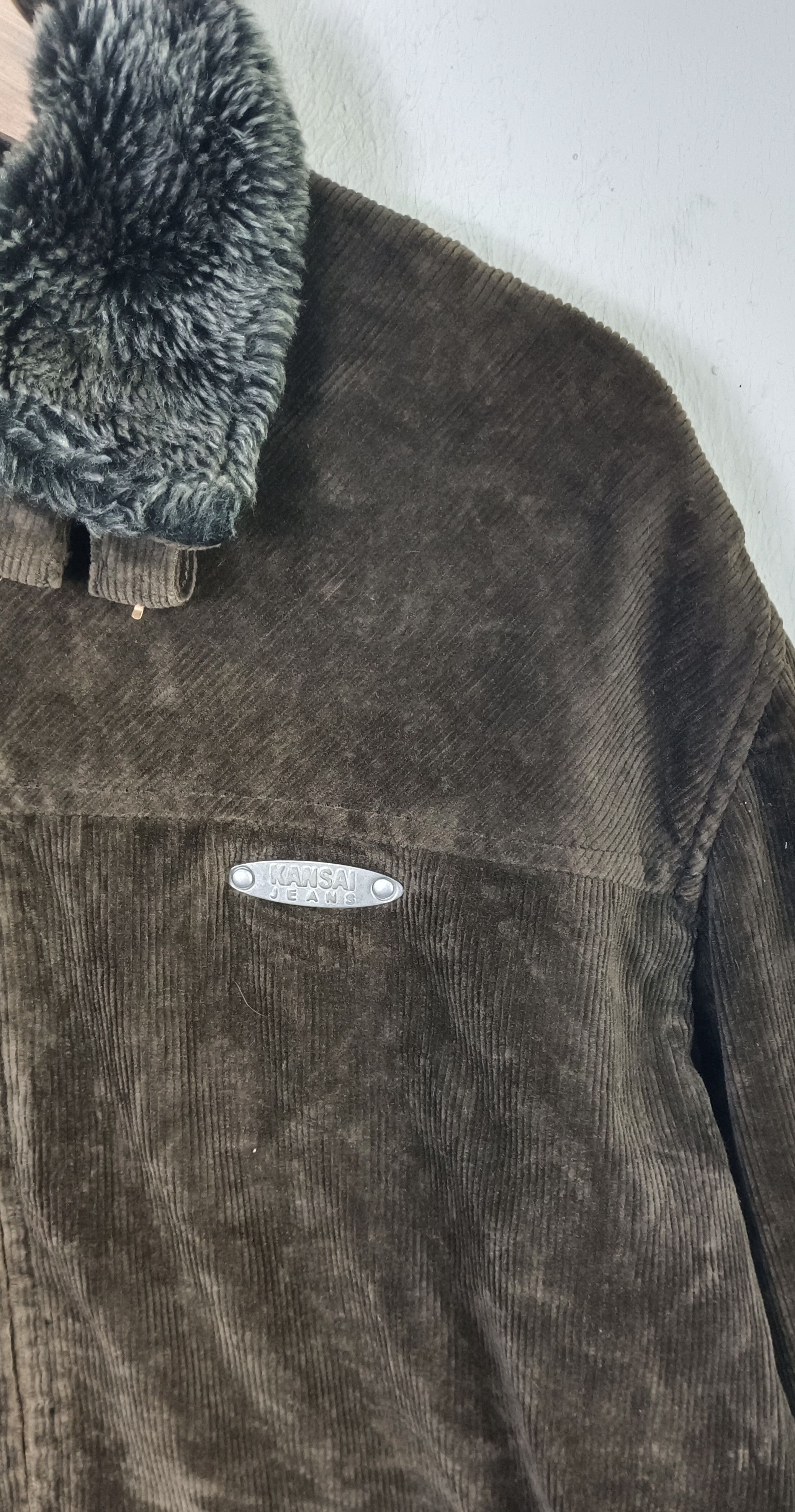 Kansai Yamamoto Kansai Jeans by Kansai Yamamoto Fur Faux Coduroy Jacket Size US L / EU 52-54 / 3 - 6 Thumbnail