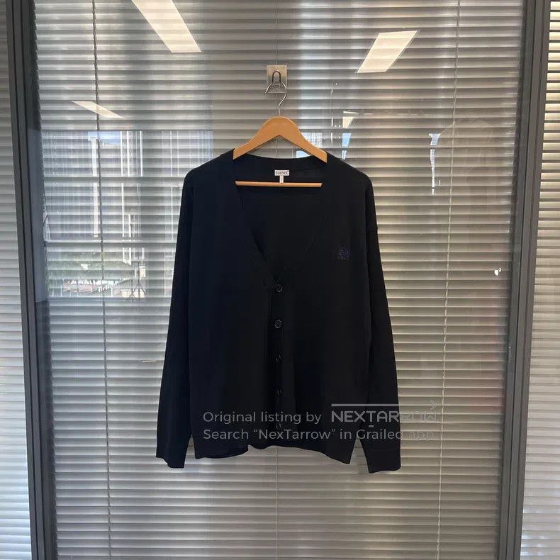 Loewe Loewe Embroidered Logo Cardigan Size US M / EU 48-50 / 2 - 1 Thumbnail