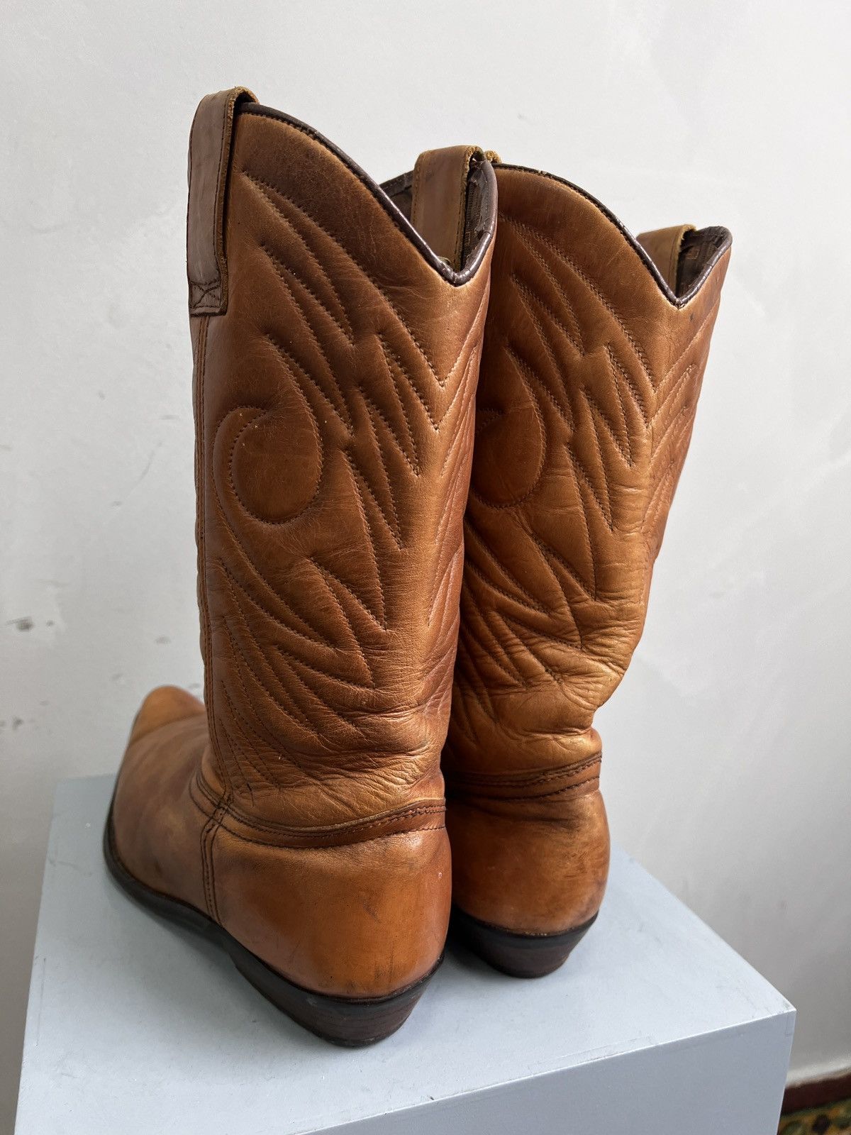Other MOTO WESTERN GUIDI BUFFALO STYLE LEATHER BOOTS 90s Size US 10 / EU 43 - 8 Thumbnail
