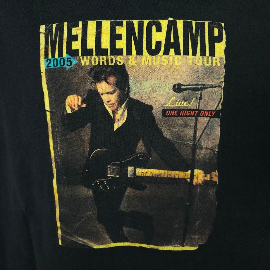 Vintage John Mellencamp T Shirt Vintage Y2K 2005 Words & Music Tour Size US XL / EU 56 / 4 - 2 Preview