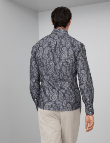 Brunello Cucinelli Shirt in Charcoal Size US S / EU 44-46 / 1 - 2 Thumbnail