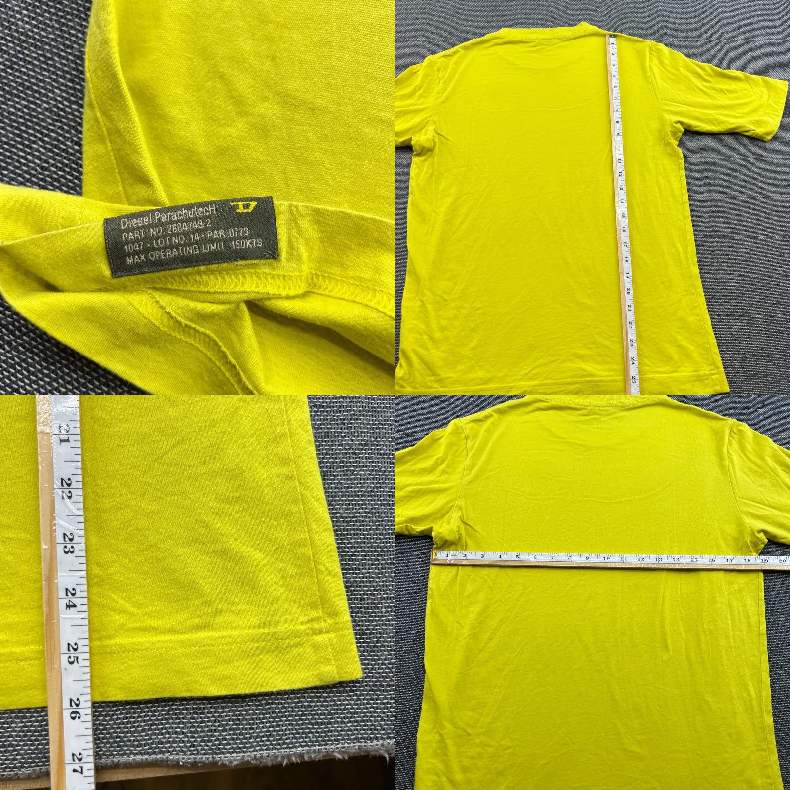 Diesel VINTAGE Diesel DPH Parachutech Mens Shirt Medium Yellow Parachute Polka Dot T-Shirt Moistu re Wicking Size US M / EU 48-50 / 2 - 8 Thumbnail