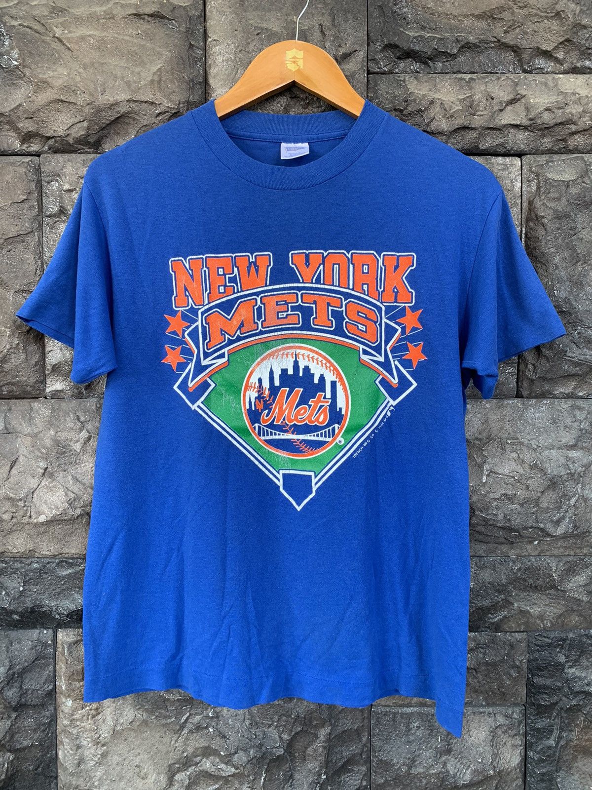 MLB × Vintage Vintage 80s New York Mets MLB Team T shirt Size US M / EU 48-50 / 2 - 1 Thumbnail