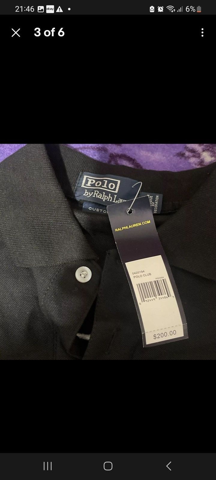 Polo Ralph Lauren Black Vintage Polo Size US M / EU 48-50 / 2 - 3 Thumbnail