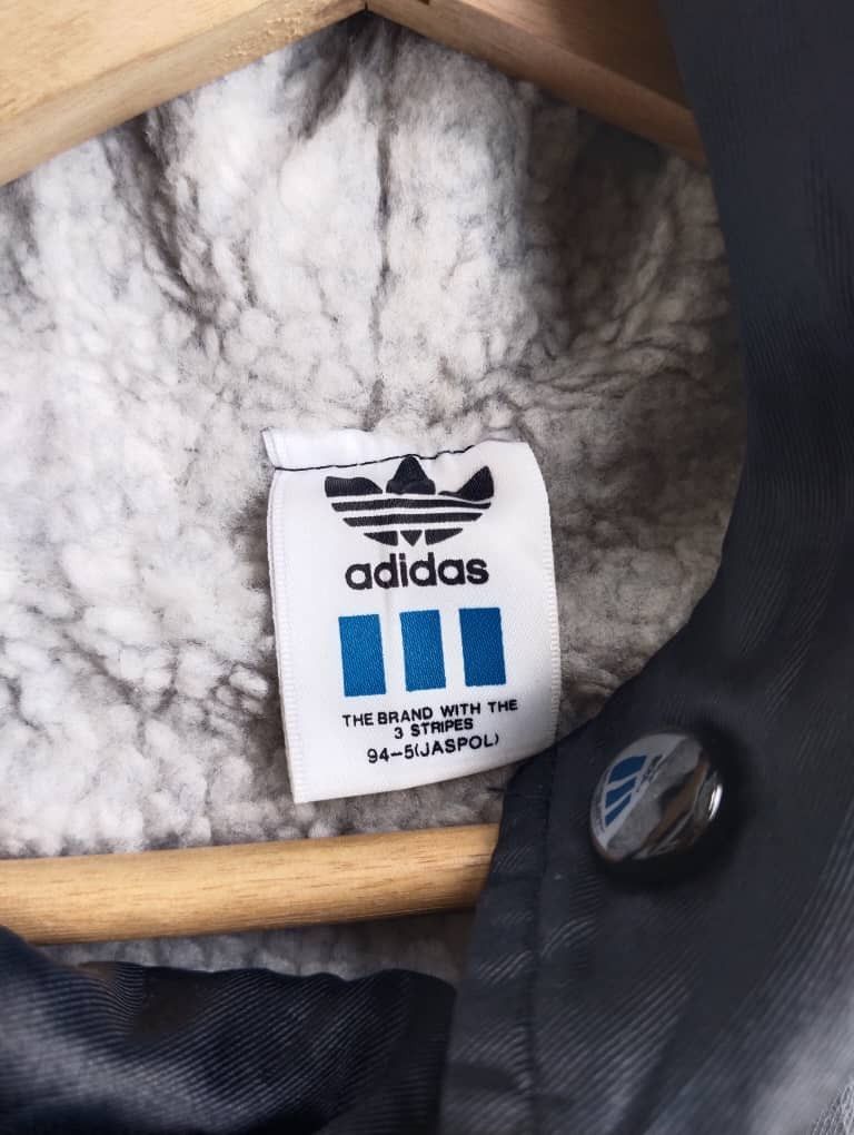 Adidas × Jeremy Scott Vintage Adidas Long Jacket Big Logo Size US L / EU 52-54 / 3 - 3 Thumbnail