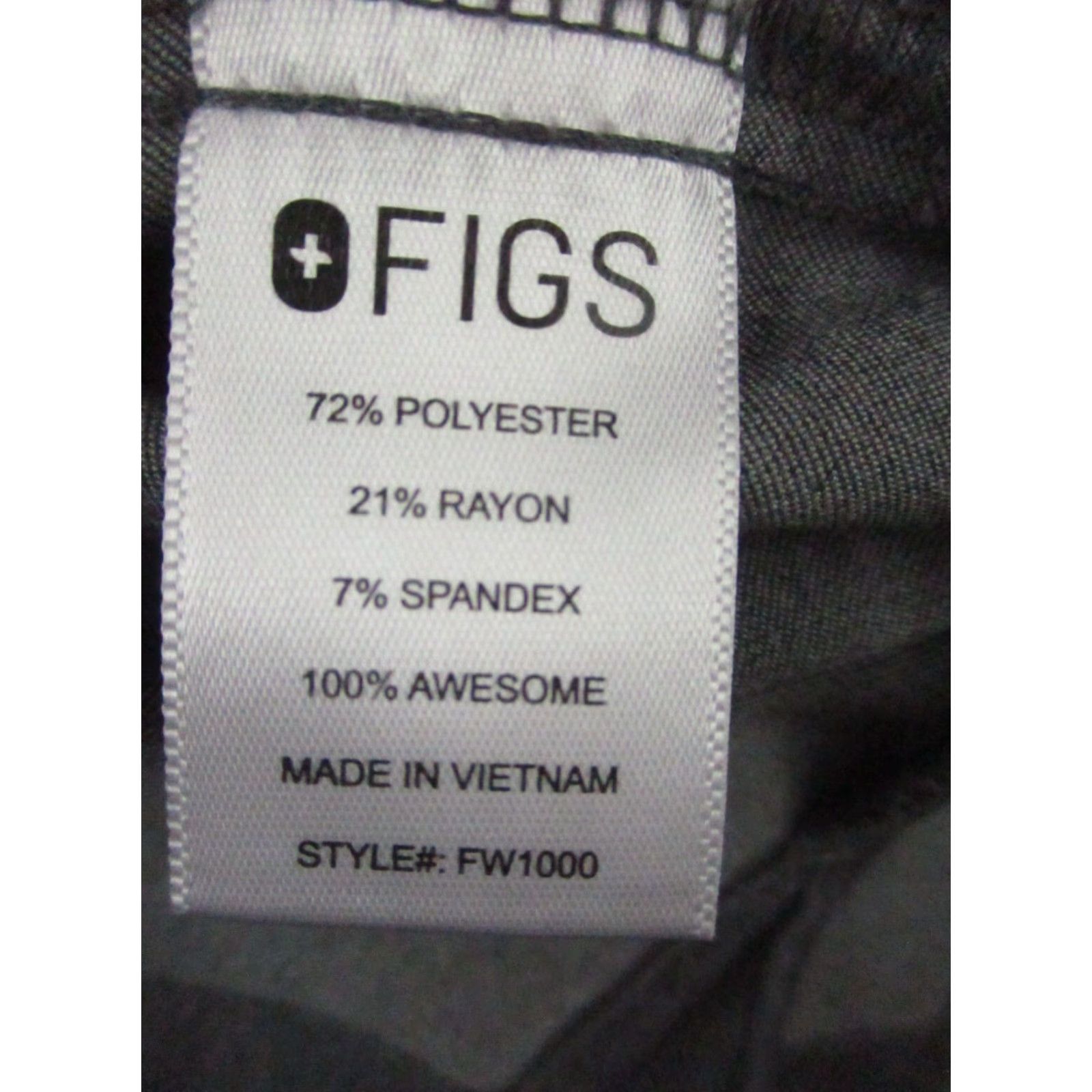 Vintage FIGS Technical Collection Gray Catarina Scrubs V-Neck Top M Uniform Gray Unisex Shirt Size US M / EU 48-50 / 2 - 7 Thumbnail