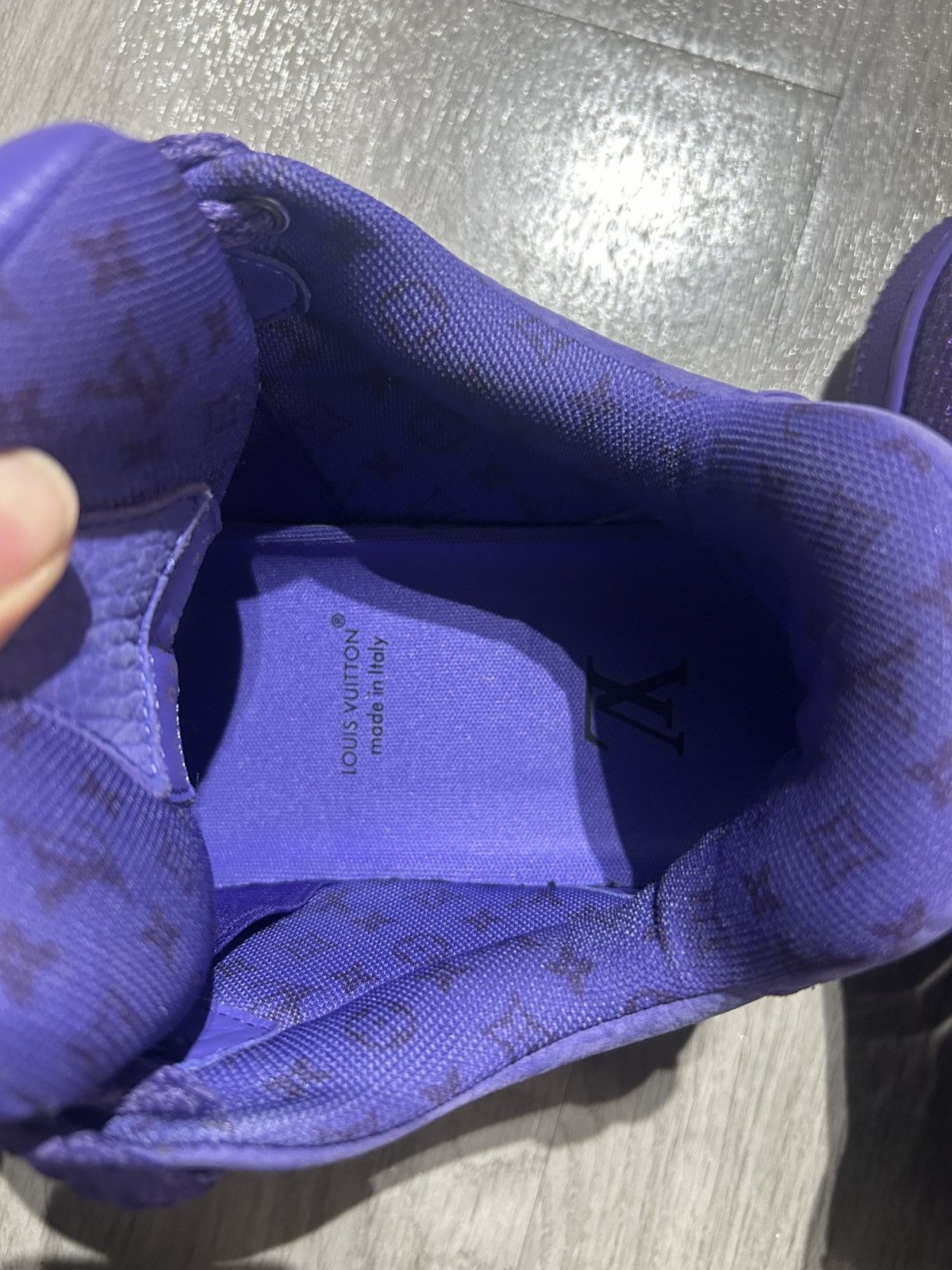 Louis Vuitton Louis vuitton skate purple suede sneaker Size US 11 / EU 44 - 7 Thumbnail