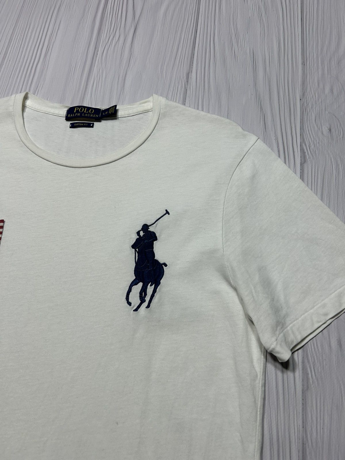 Polo Ralph Lauren 🇺🇸 Polo Ralph Lauren USA 3 Team T-Shirt Size L Size US L / EU 52-54 / 3 - 6 Thumbnail