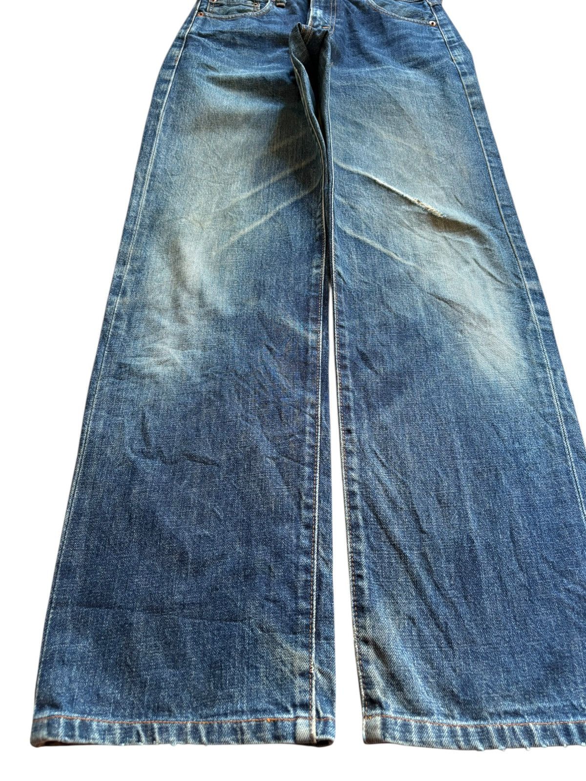 Levi's Vintage 90s Levis 502 Big E Selvedge Mud Wash Loose Jean Size US 29 - 6 Thumbnail