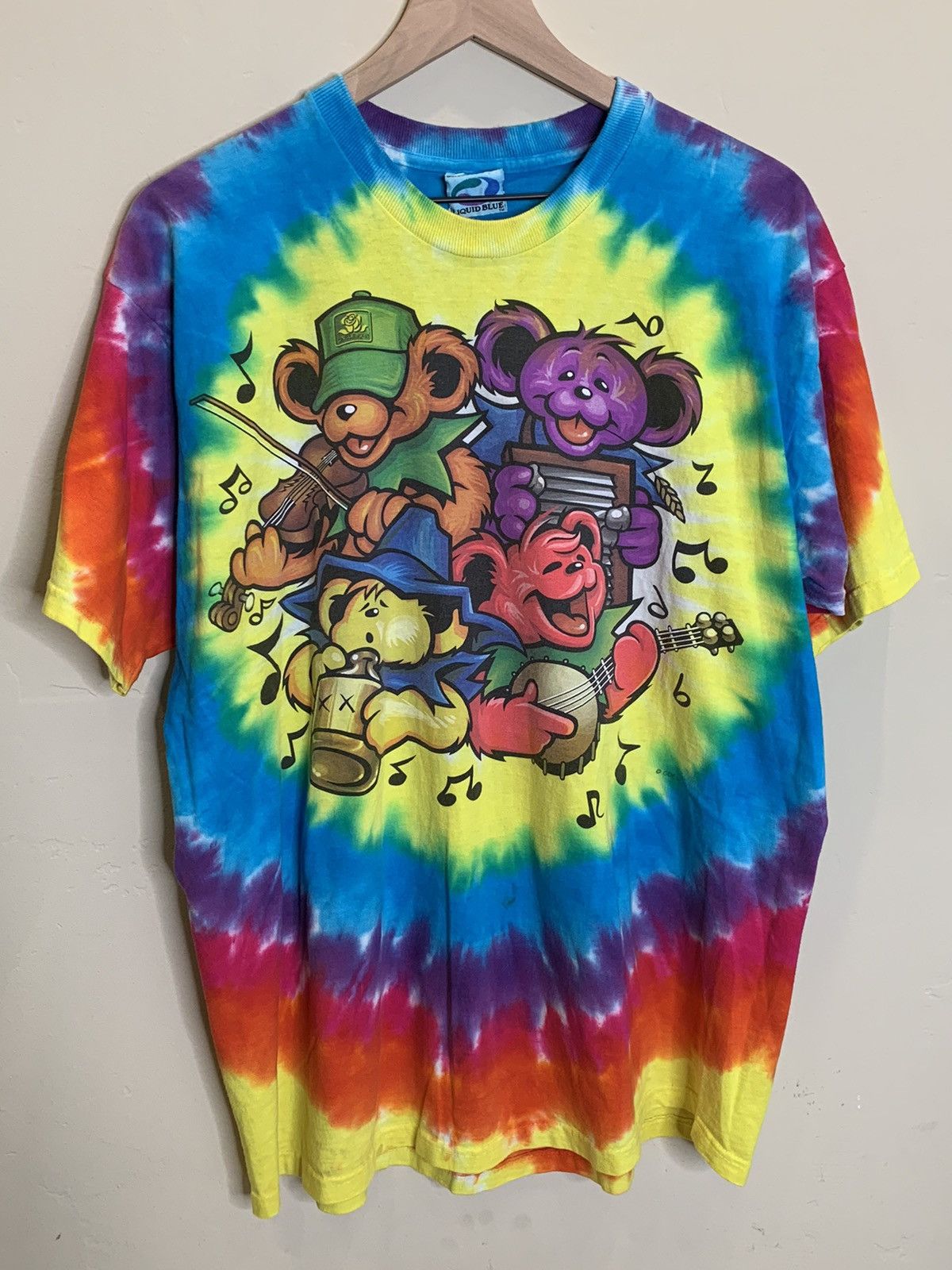 Grateful Dead × Liquid Blue × Vintage *RARE* Vintage 90s Grateful Dead Liquid Blue Jamboree Shirt Size US XL / EU 56 / 4 - 1 Thumbnail