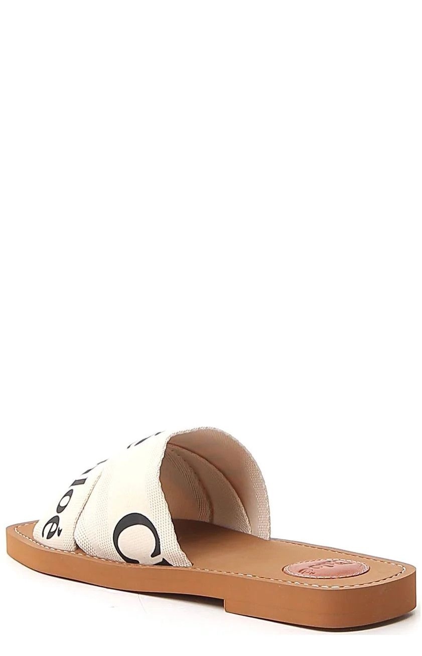 Chloe o1loc1c1024 Woody Slides in White Size US 5 / IT 35 - 2 Thumbnail